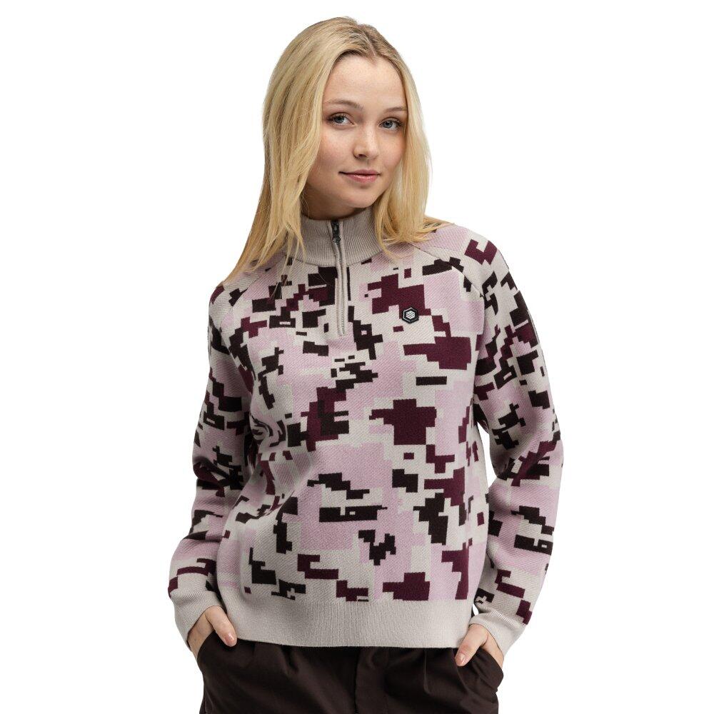 Damski sweter golfowy Siroko Fade-W Pink