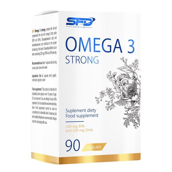 Zdjęcia - Witaminy i składniki mineralne Kwasy tłuszczowe OMEGA 3 STRONG 90softgels