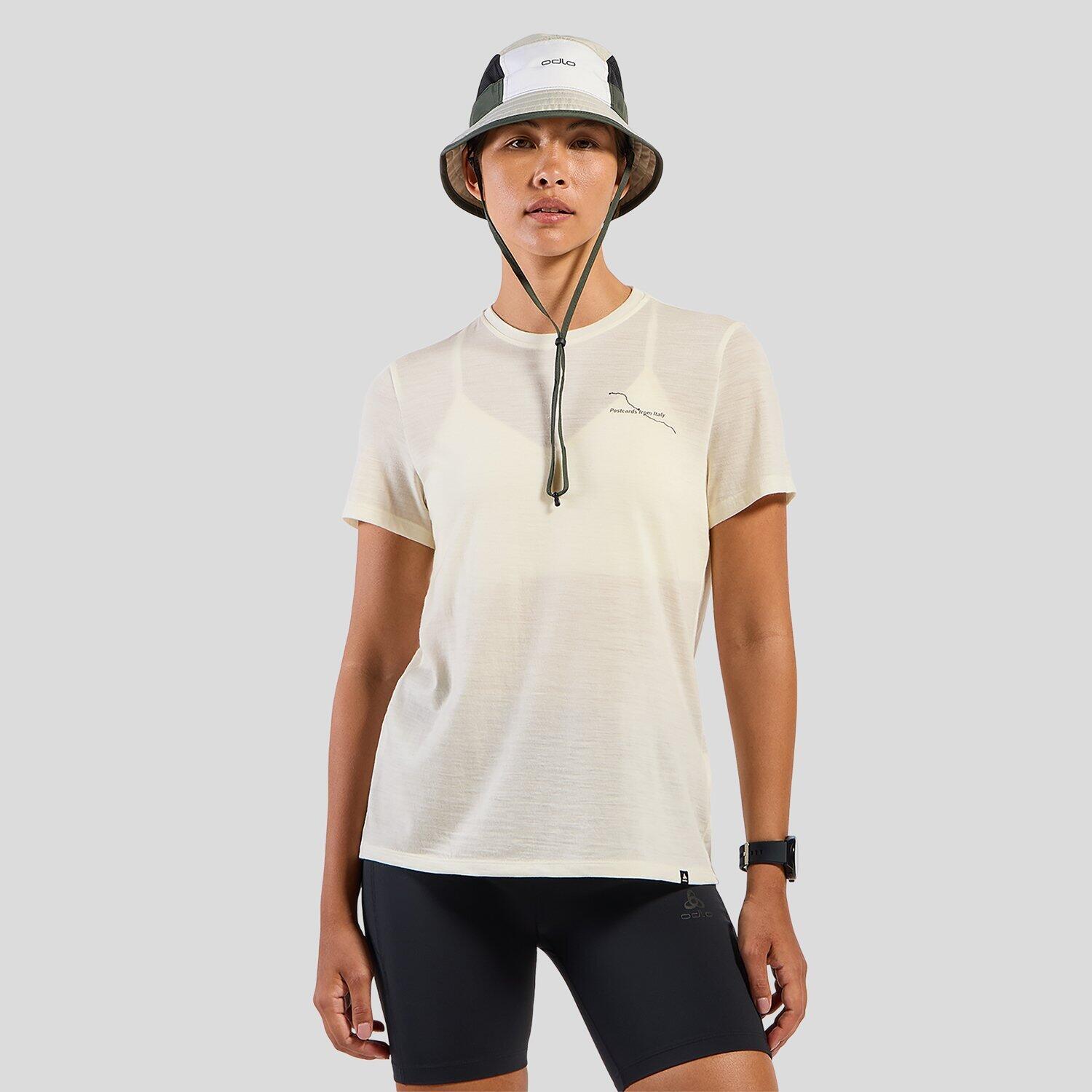 Koszulka merino damska Odlo Merino 160 Postcards Crew Neck S/S