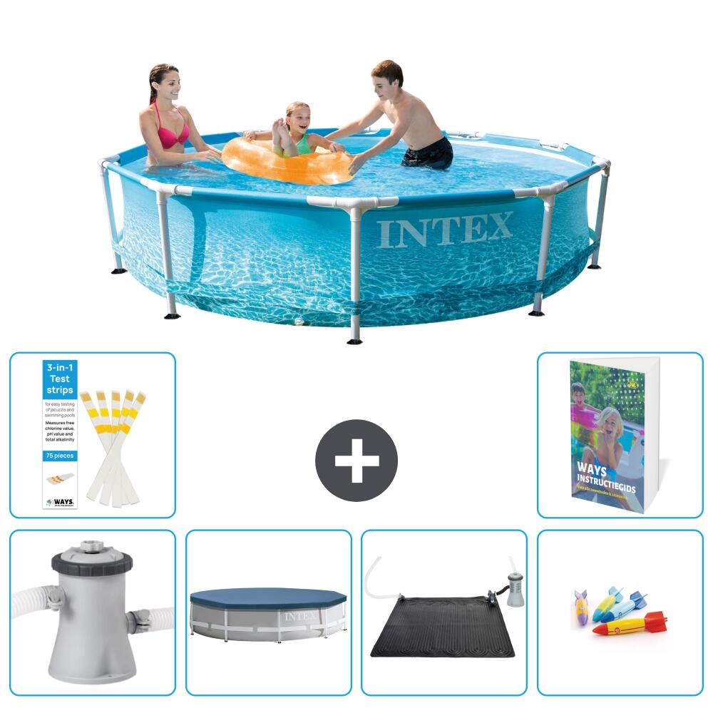 INTEX Basen ze stelażem Okrągły - 305x76 cm - 7-częściowy S211