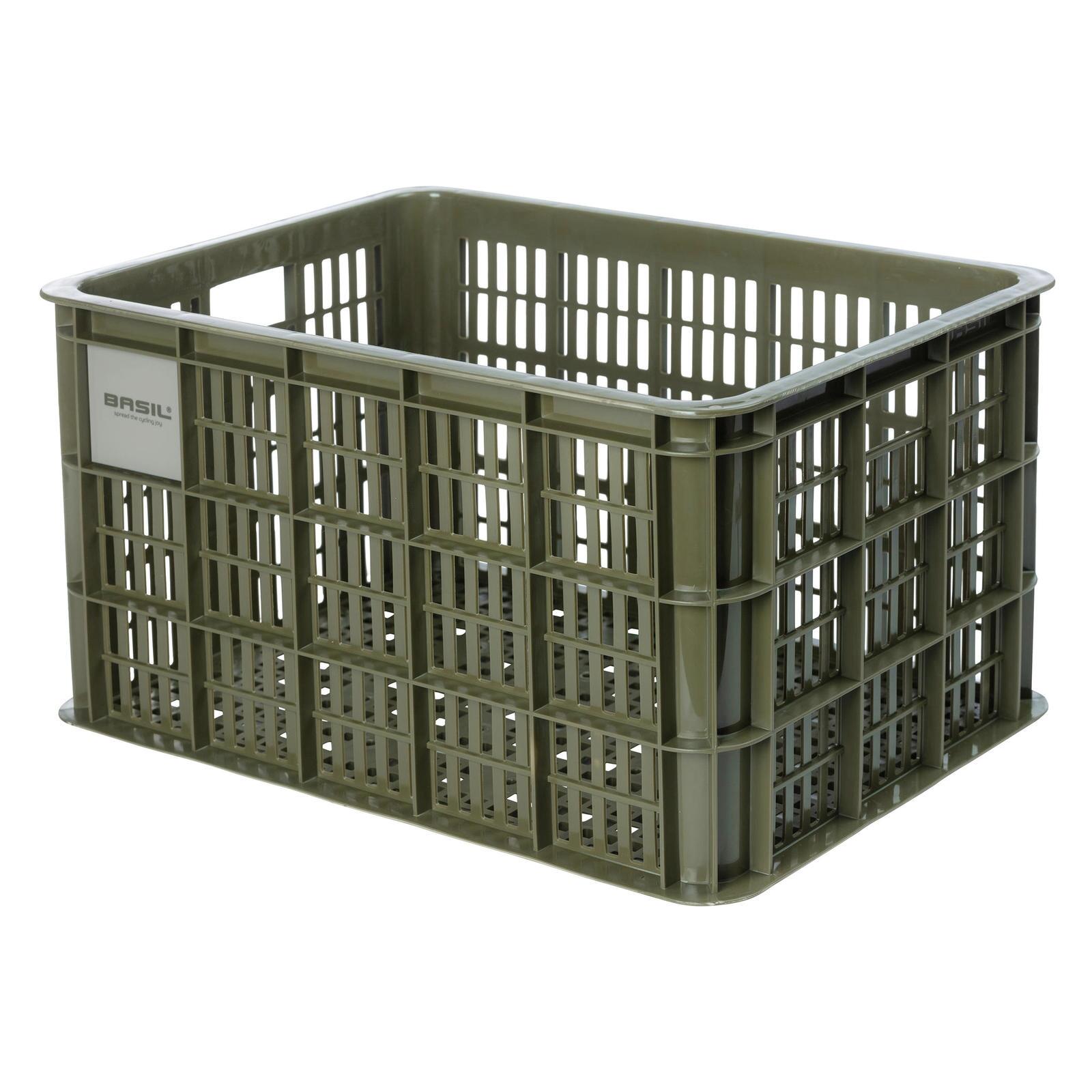 Skrzynia Rowerowa Z Recyklingu Crate L 40 0 Litrów 39 X 49 X 26 Cm - Zieleń Mchu