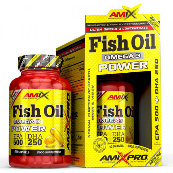 Olej rybi Omega 3 Power - 60 kapsułek miękkich AmiXpro® series