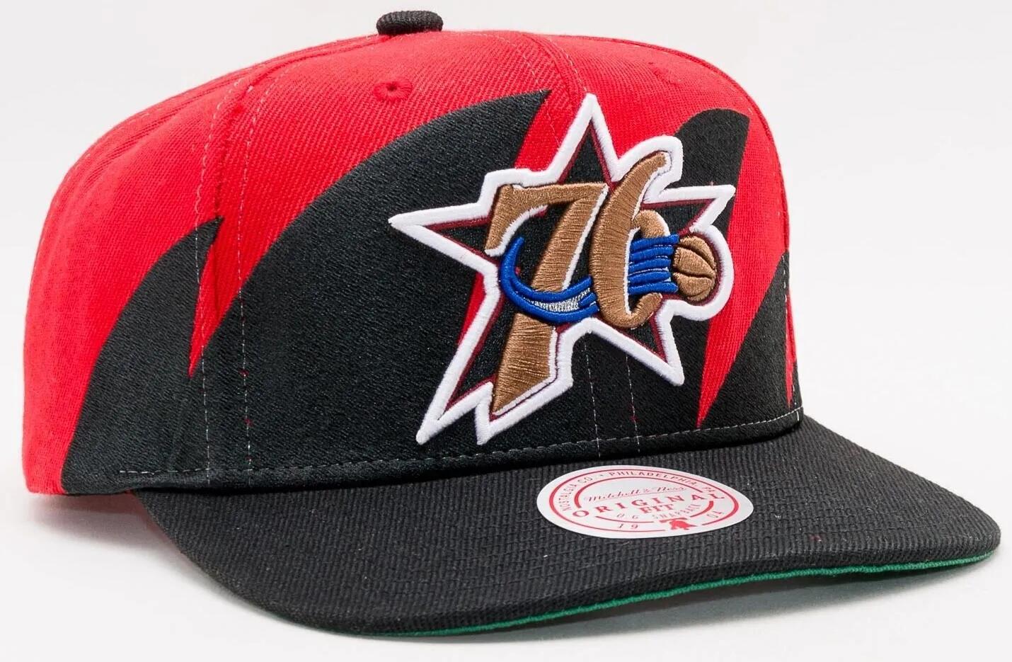 Czerwona czapka Mitchell & Ness Nba Hwc Philadelphia