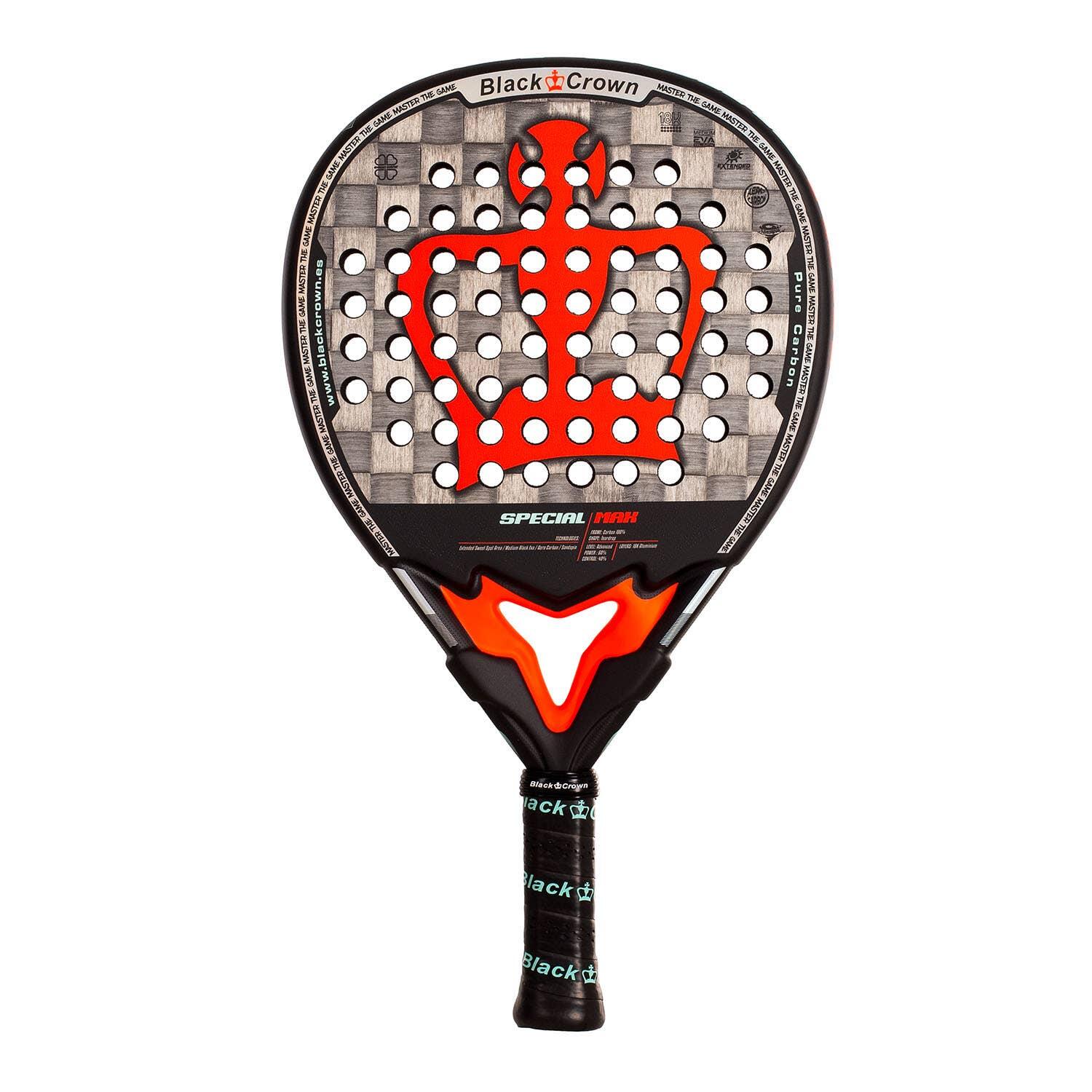Wielokolorowa rakieta Black Crown Special Max Padel