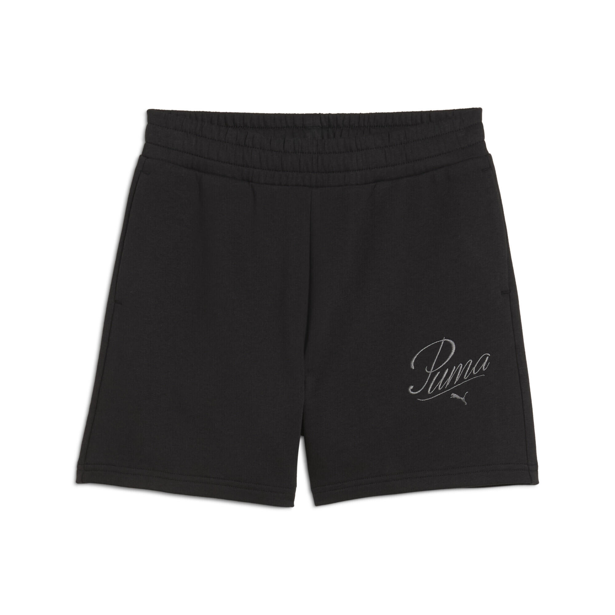 Damskie szorty z wysokim stanem ESS SCRIPT 5 PUMA Black