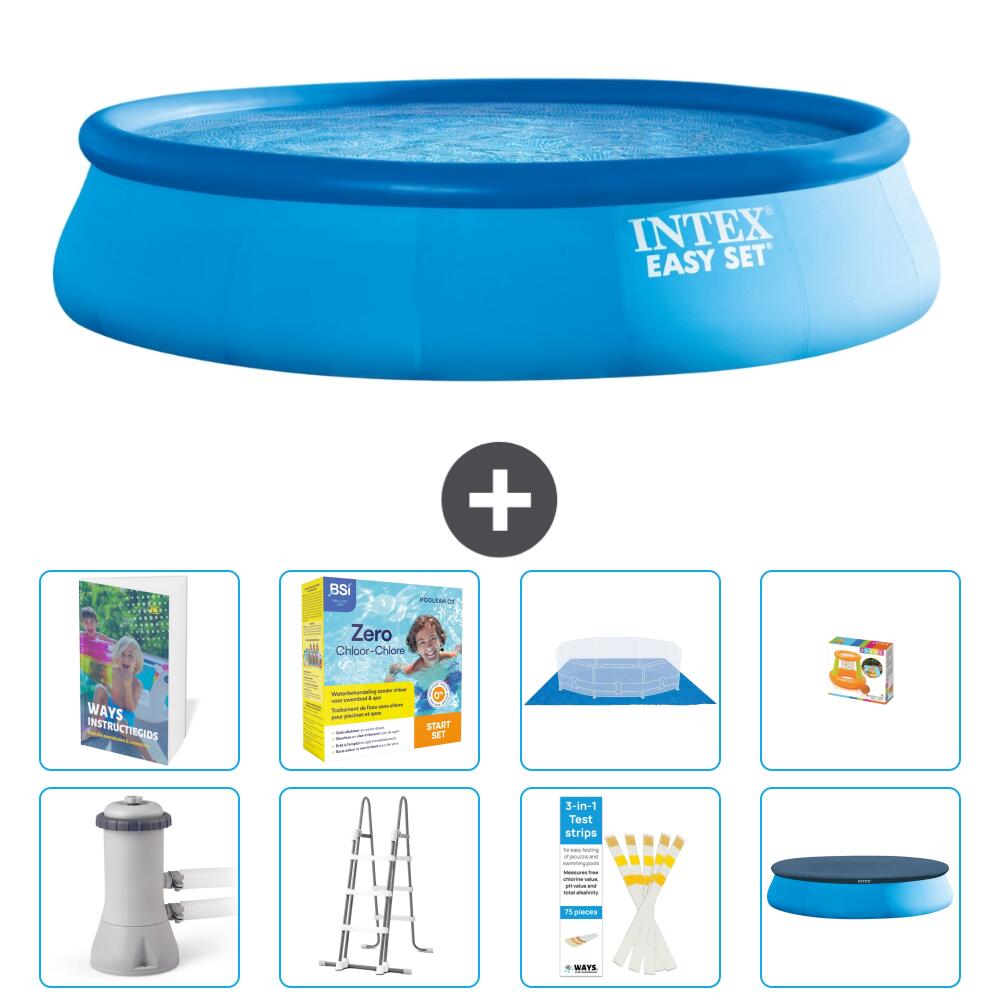 INTEX Basen Easy Set Okrągły - 457x107 cm - 9-częściowy S529