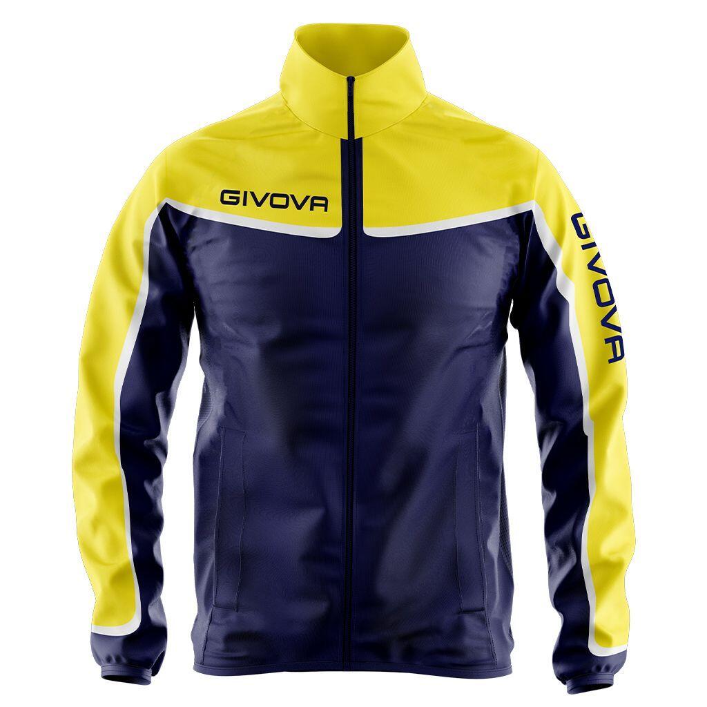 Unisex Kurtka Sportowa Givova Asia Niebiesko-Żółta 3XS
