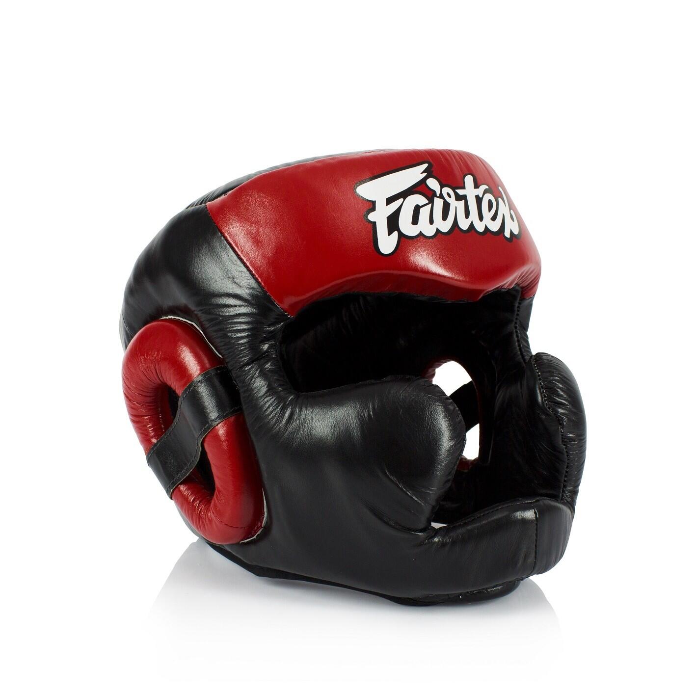 Kask Bokserski Fairtex HG13 Czarny/Czerwony M