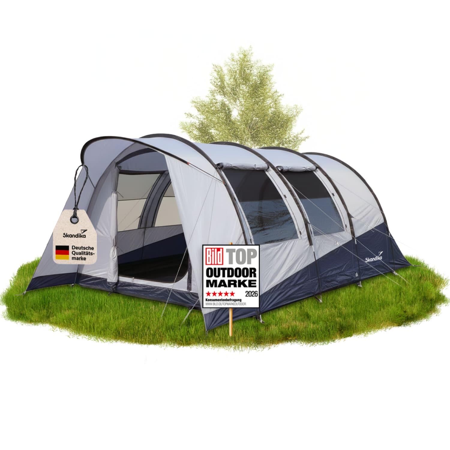 Namiot kempingowy tunelowy Isken 5 Sleeper Protect, 1 sypialnia, przedsionek