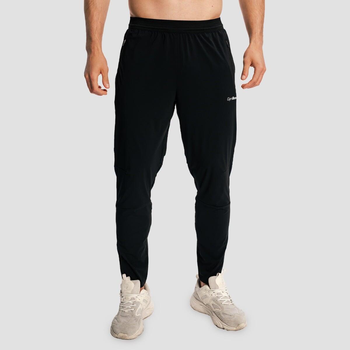 Spodnie męskie do biegania slim czarne Pulse X