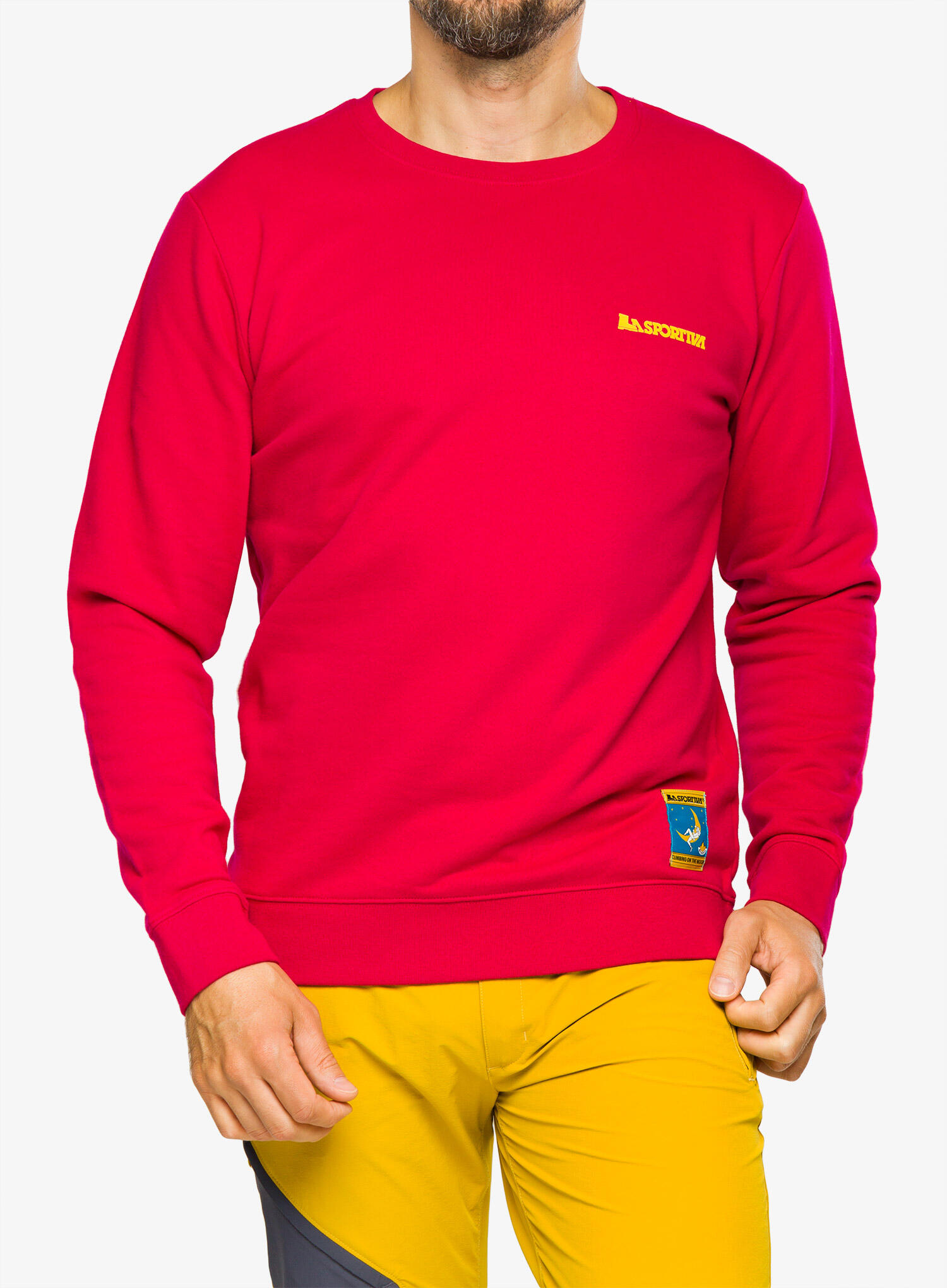 Bluza bez kaptura męska La Sportiva Climbing on the Moon Sweatshirt