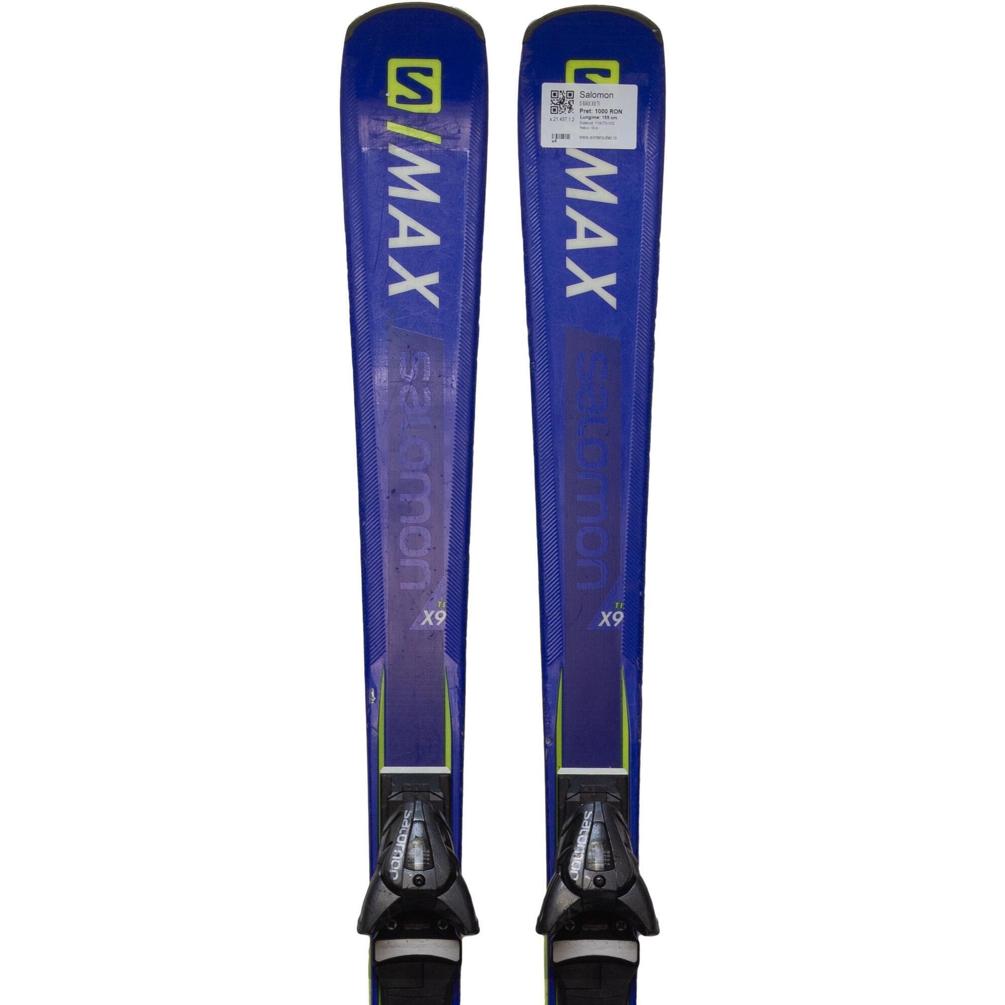 Second Life- Narty SALOMON S MAX X9 TI 155 cm- Stan bardzo dobry