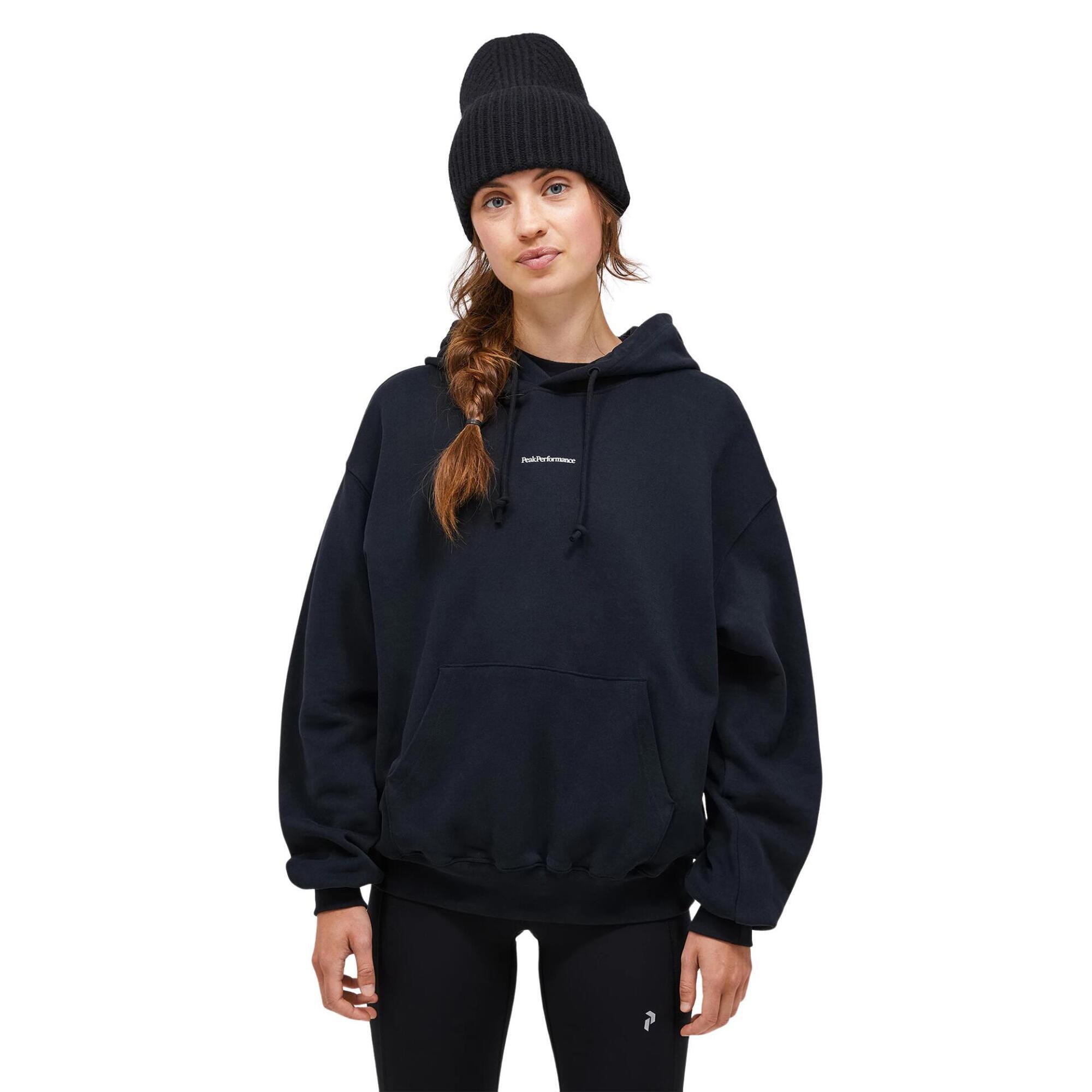 Bluza Peak Performance damska Original Terry Hood czarna - XS