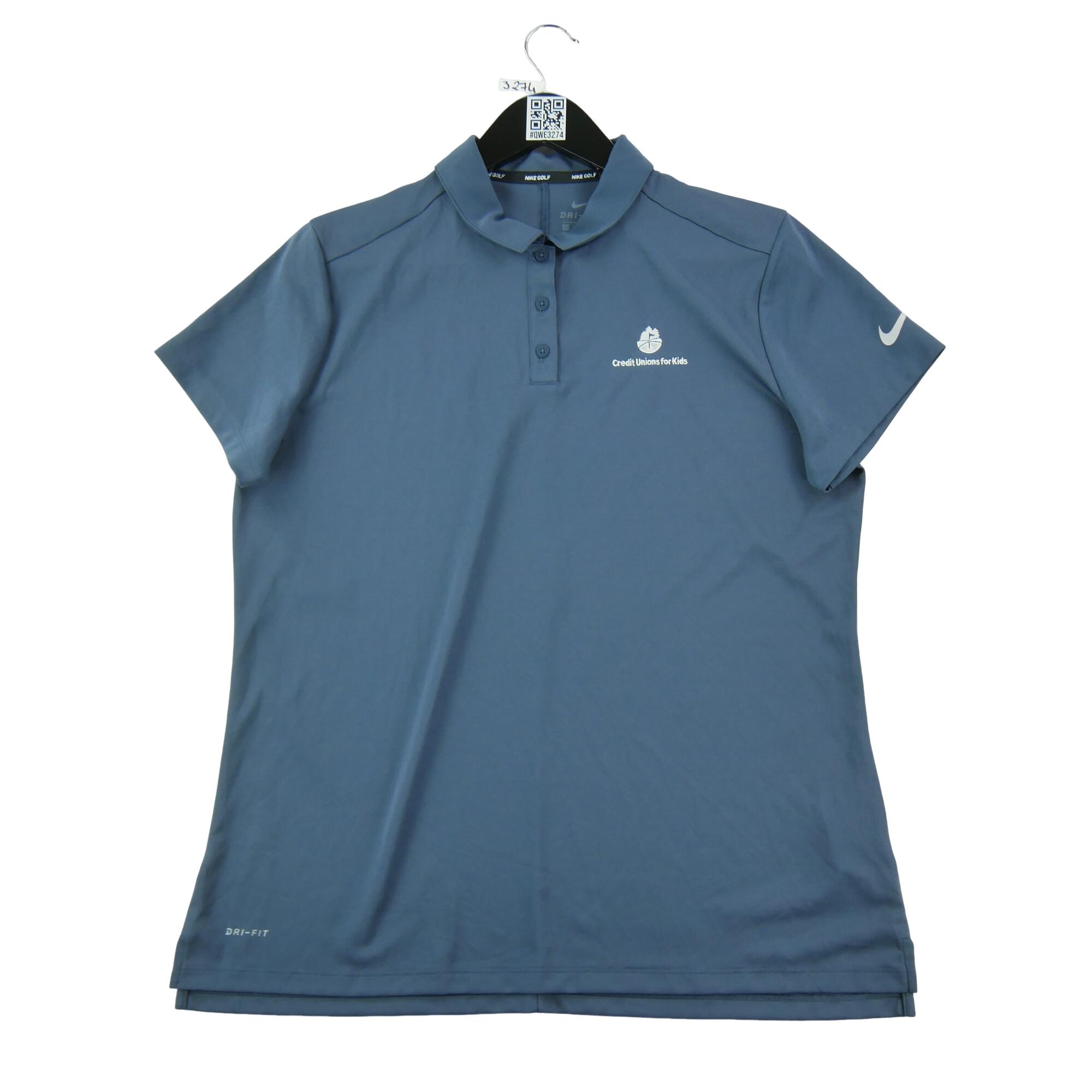 T-shirt damski Nike Golf Dri-Fit niebieski