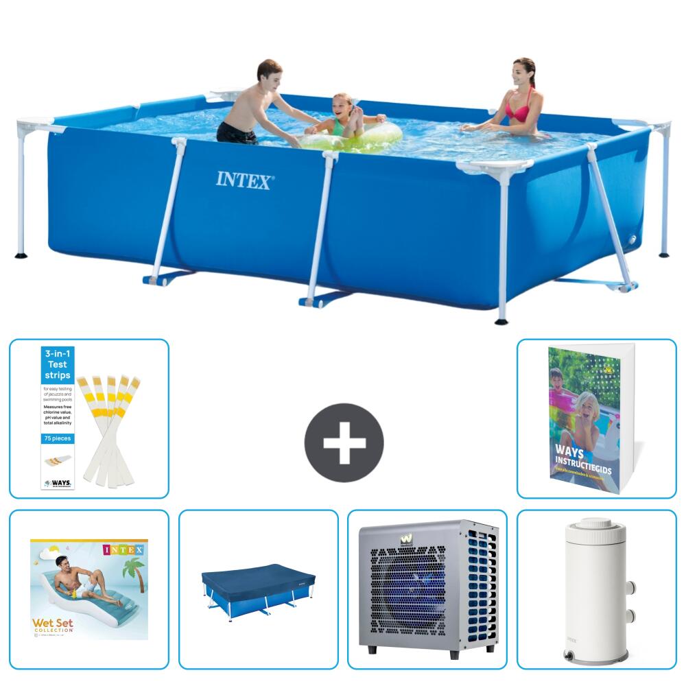 INTEX Basen ze stelażem Prostokątny - 300x200x75 cm - 7-częściowy S33
