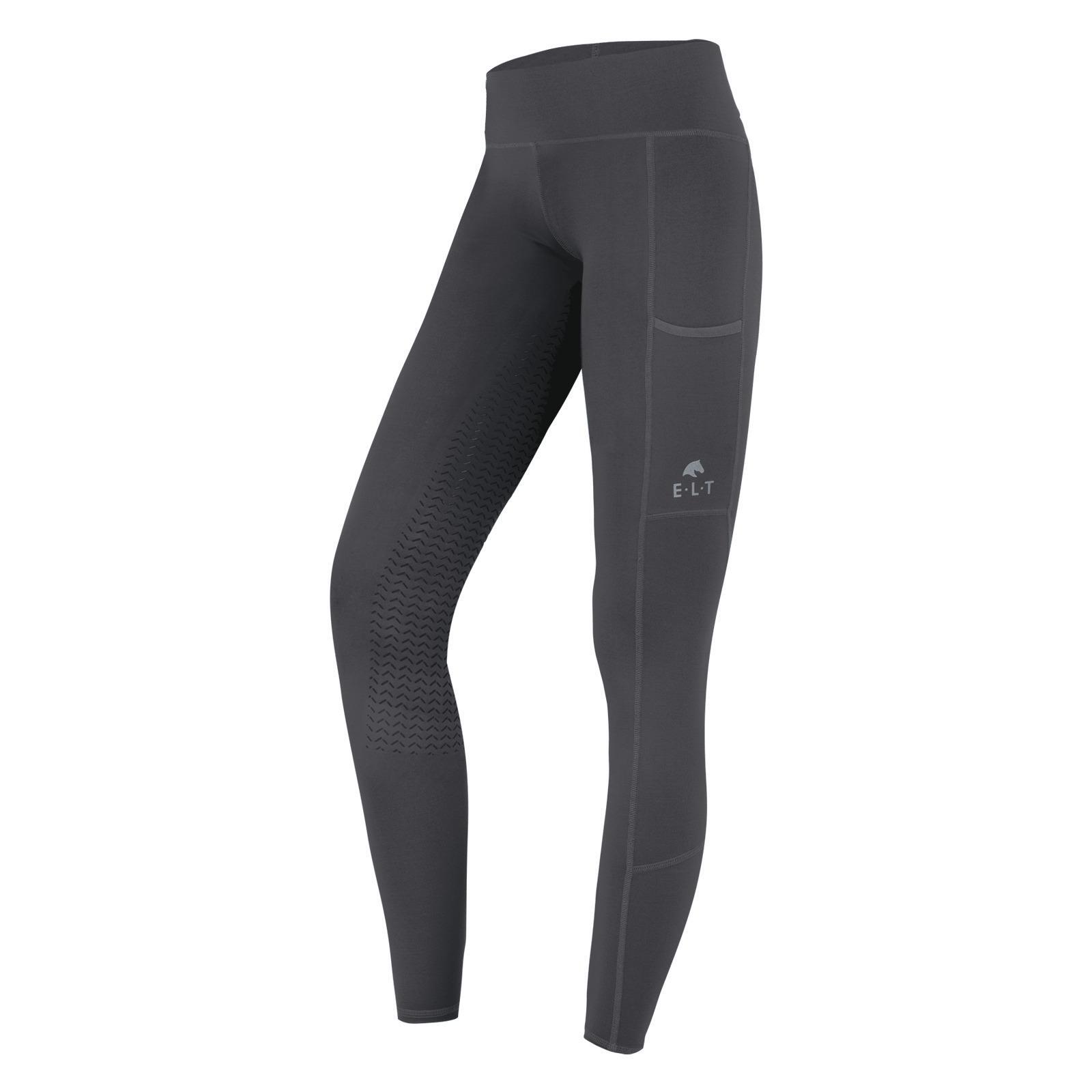 Dziewczęce legginsy jeździeckie z pełną przyczepnością ELT Ella