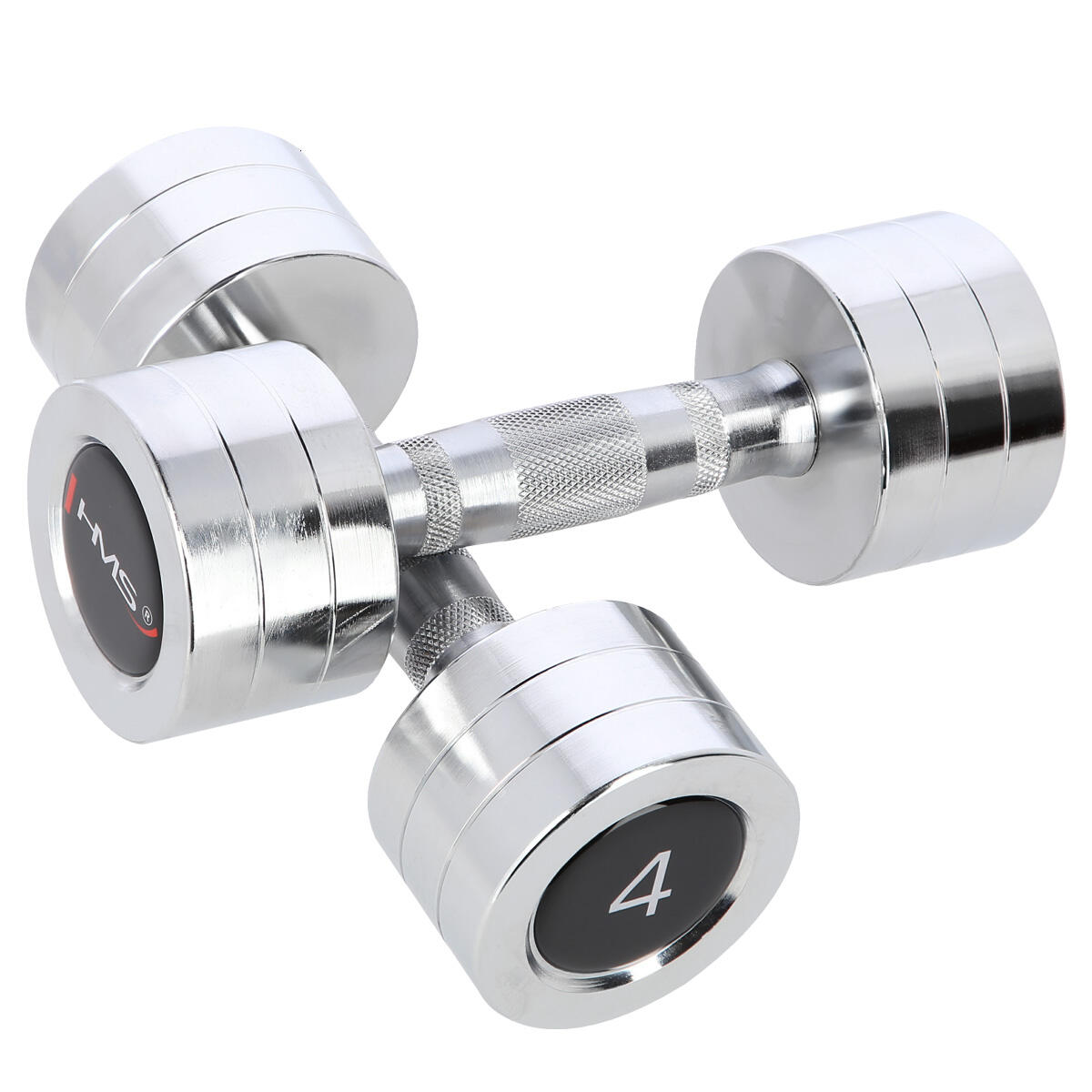 Zestaw hantli chromowanych - 2 x 4 kg