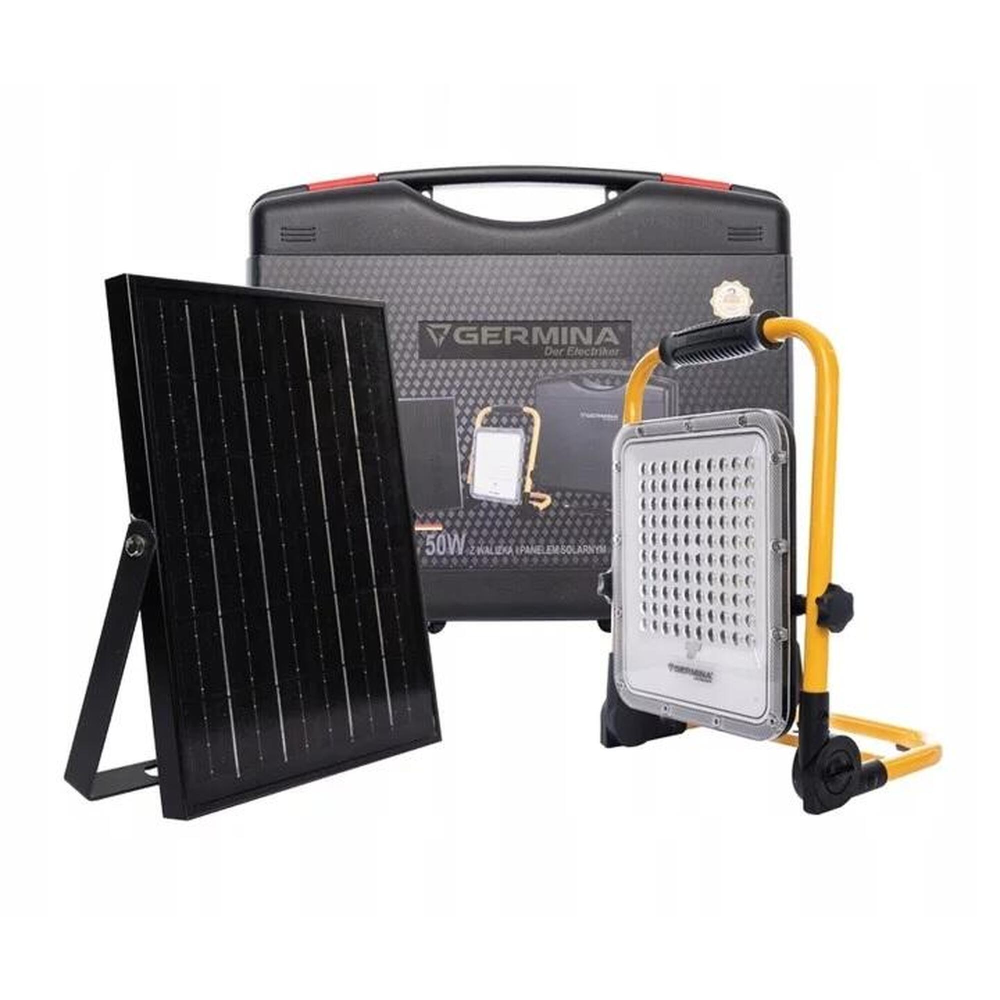 Naświetlacz solarny w walizce 50W