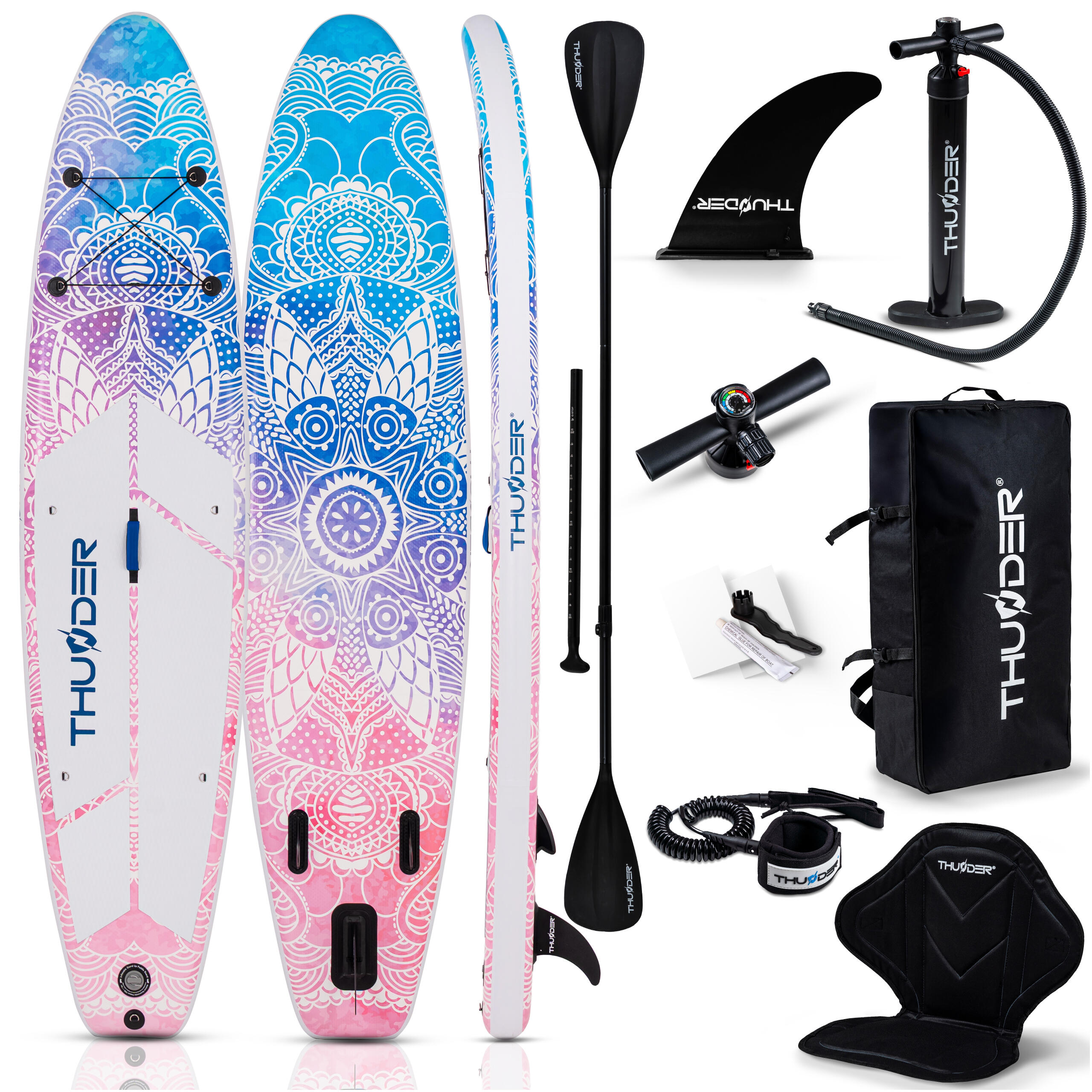 Deska SUP pompowana akcesoria THUNDER AURORA 350cm