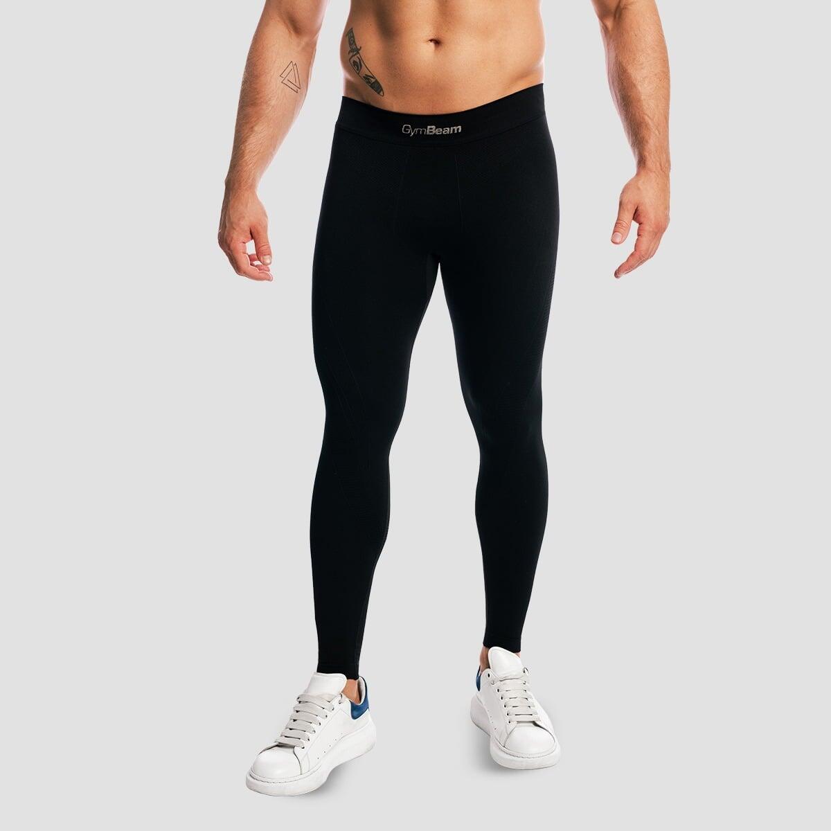 Legginsy męskie bezszwowe termiczne czarne Fuse
