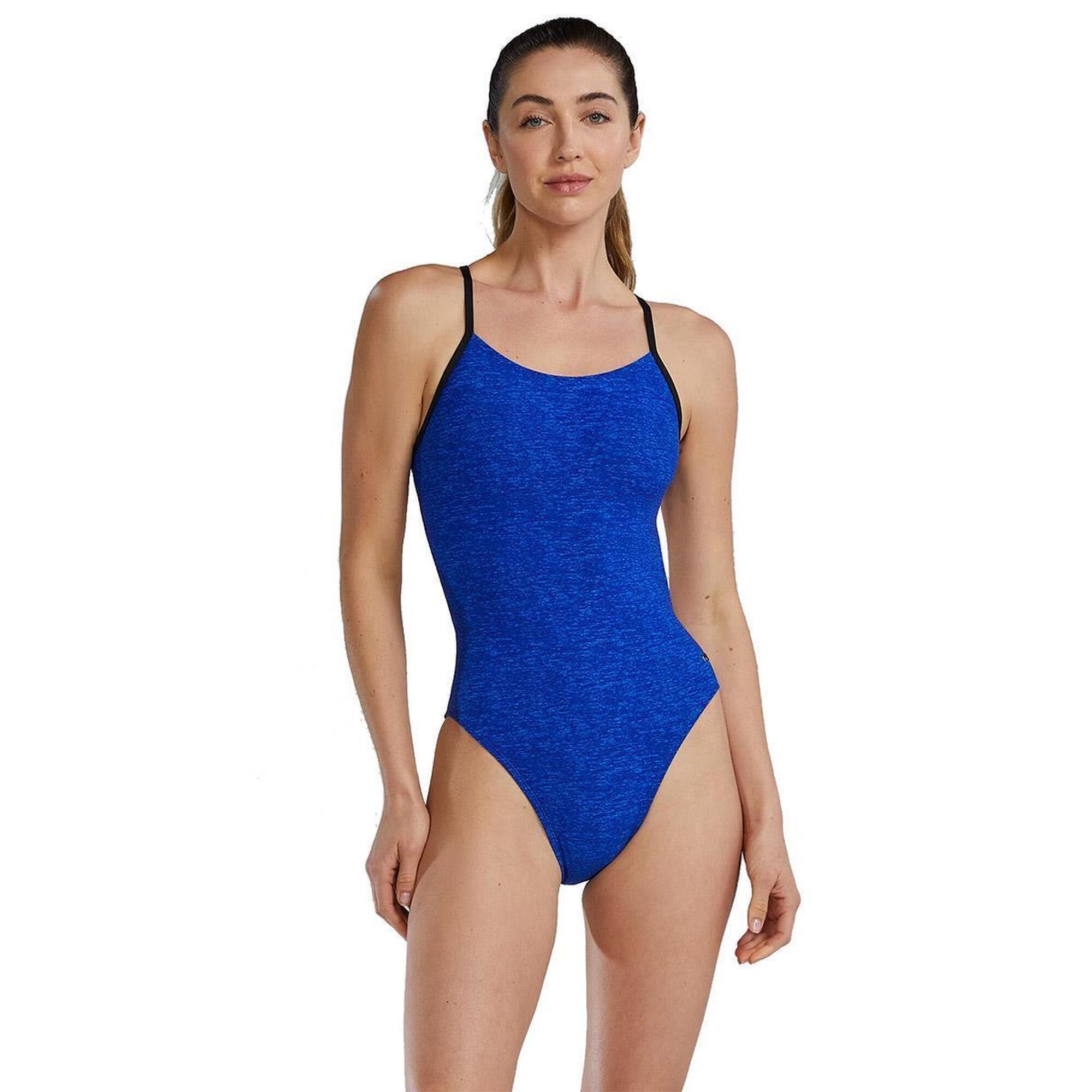 Kostium kąpielowy Tyr Durafast Elite Lapped CutoutFit - Niebieski – Rozmiar 26