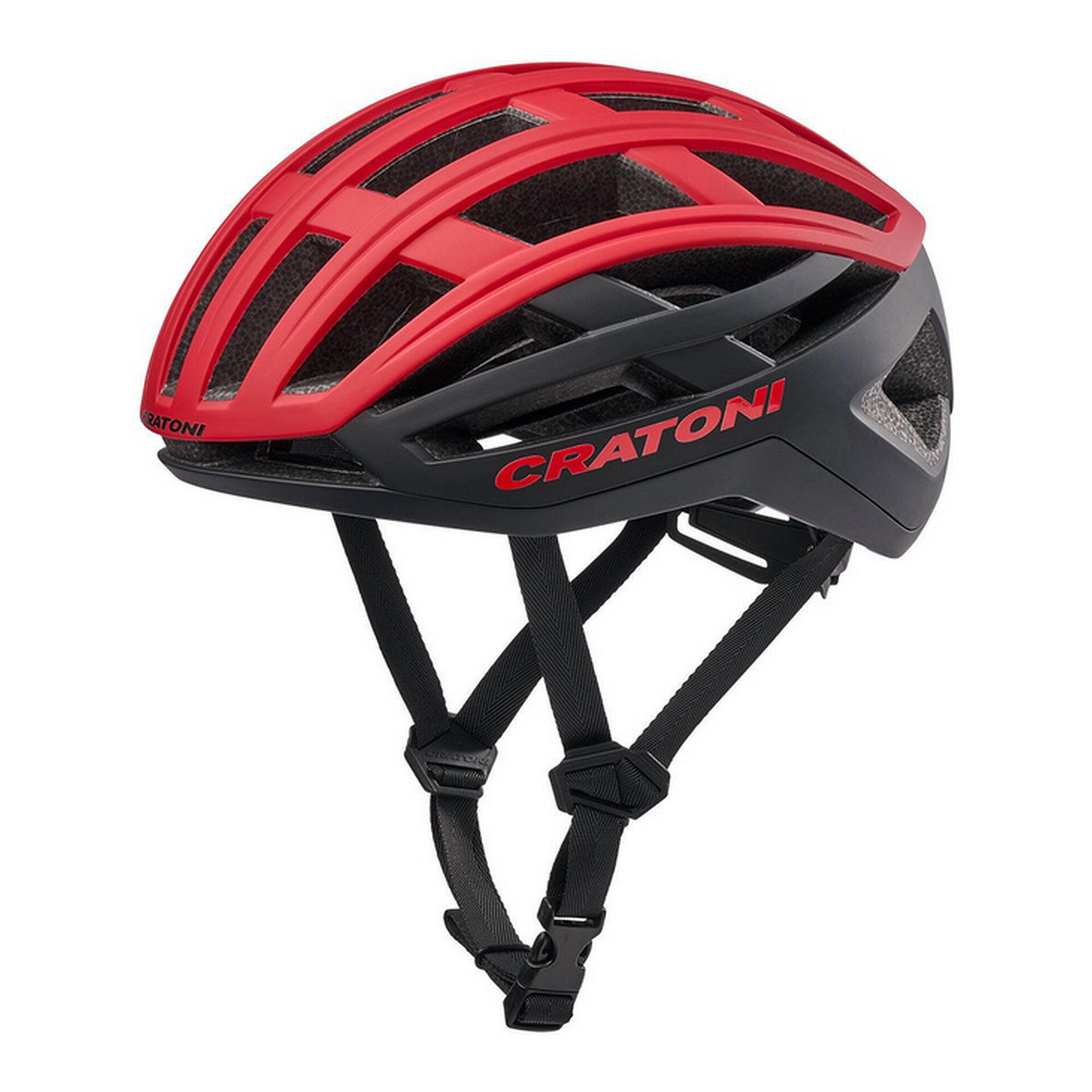 Kask rowerowy szosowy/gravelowy C-AirLite  czerwono-czarny