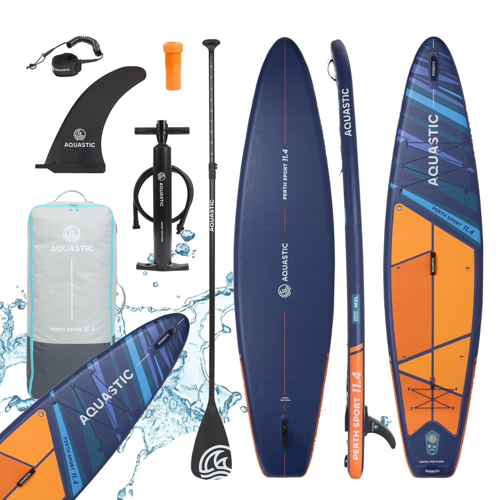 Zestaw deska SUP pompowana AQUASTIC Perth Sport 11'4 MSL