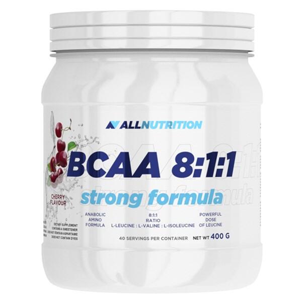 Aminokwasy BCAA 8:1:1 STRONG FORMULA 400g Wiśnia