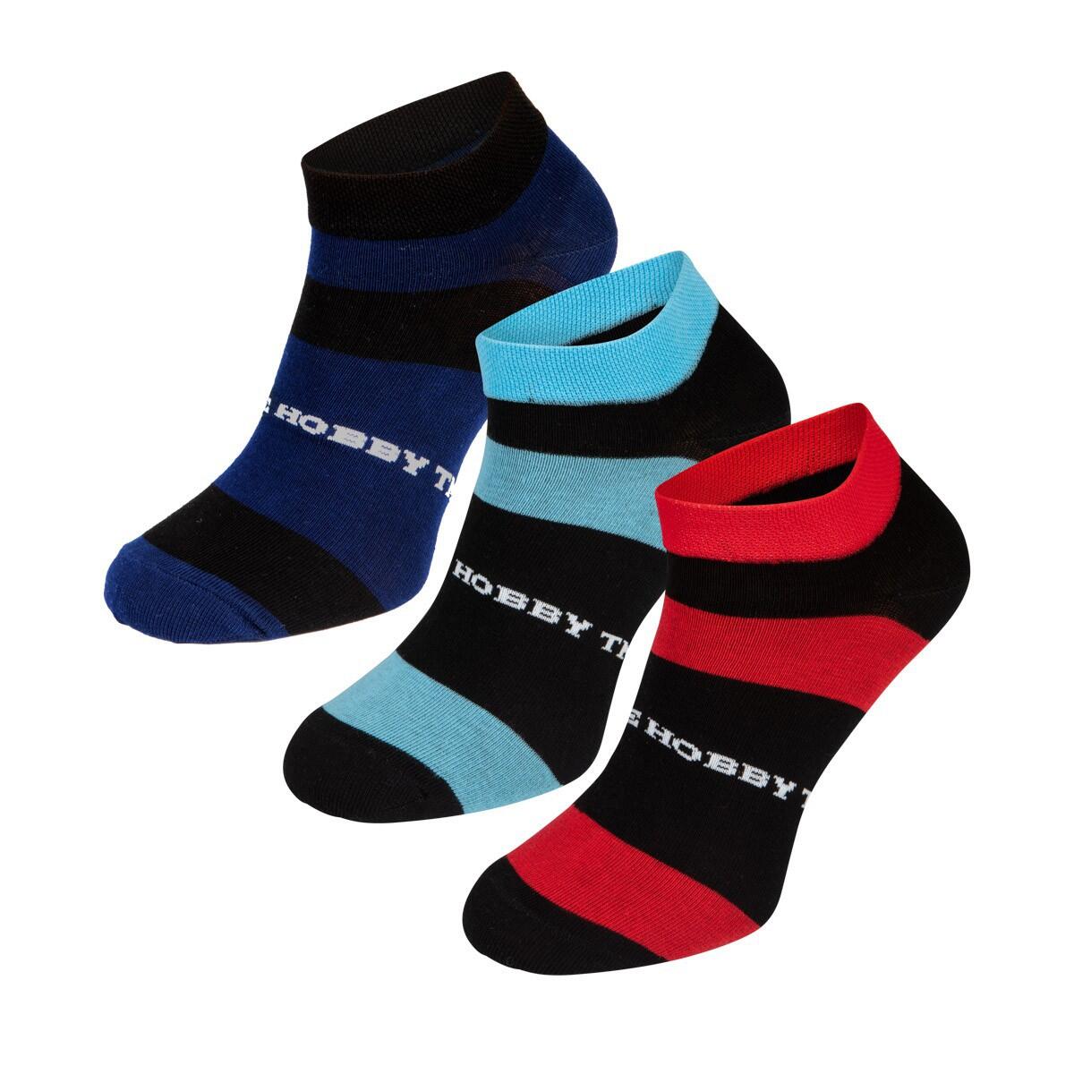 Skarpetki Sportowe Męskie krótkie – zestaw 3 par EXTREME HOBBY STRIPES