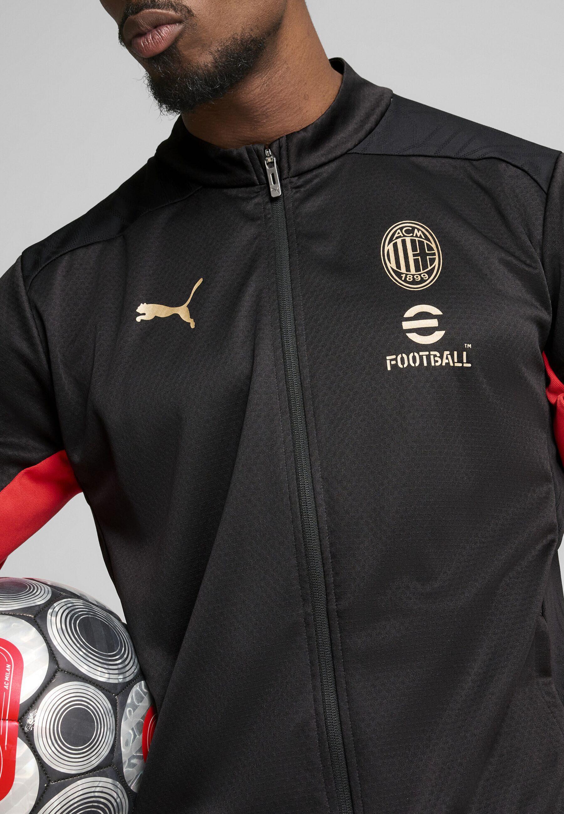 Męska kurtka treningowa AC Milan PUMA Black For All Time Red