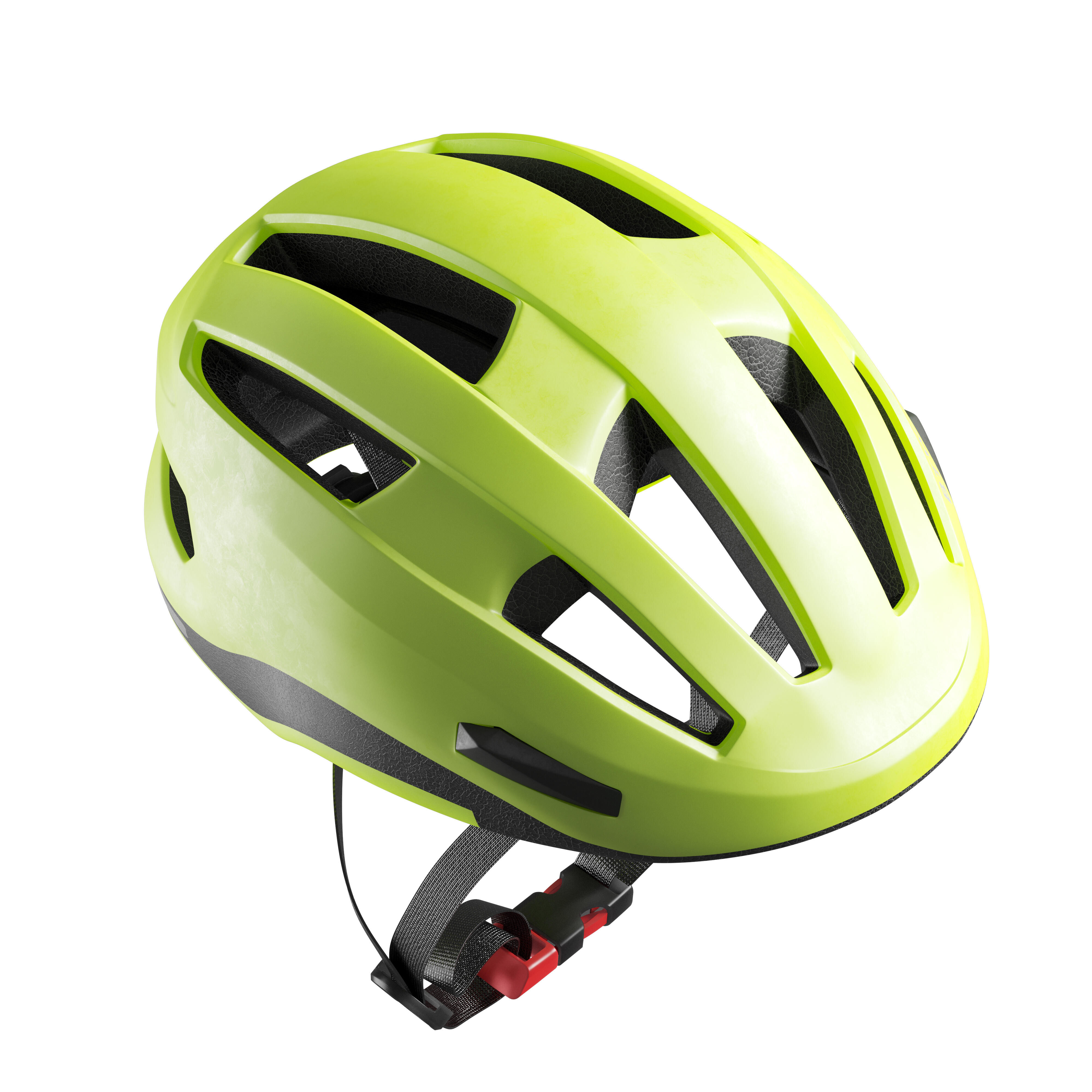 Kask rowerowy miejski Btwin 500 FLUO