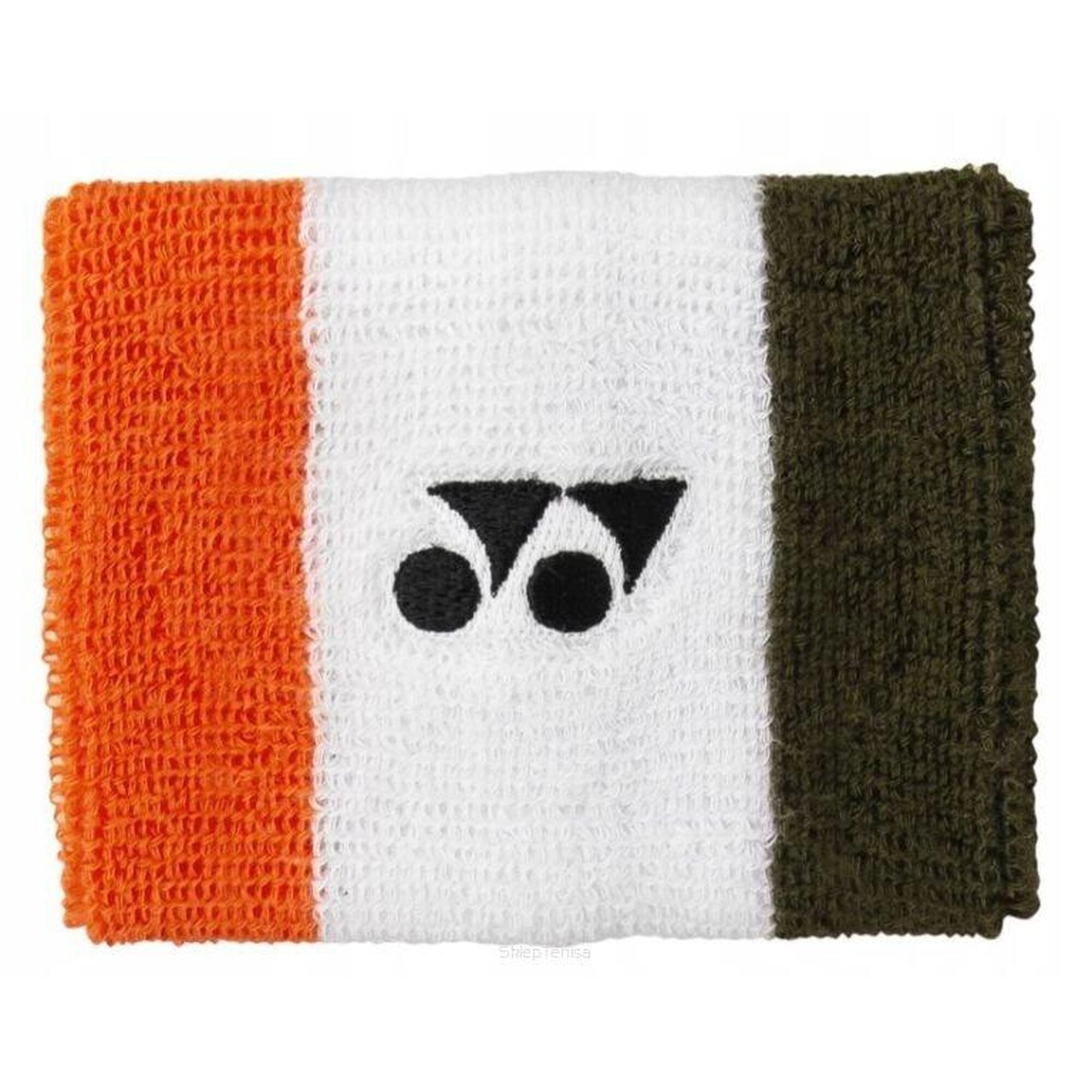 Frotka tenisowa Yonex Wristband Tricolor biała