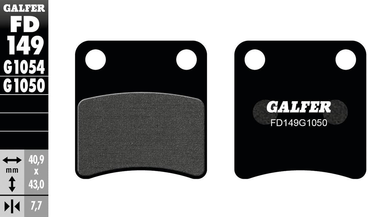 GALFER FD149 klocki hamulcowe organiczne 40.9×7.7×43.0 mm