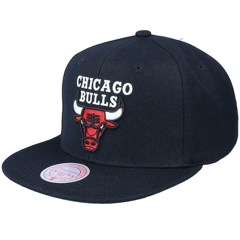 Czapka z daszkiem do koszykówki Mitchell & Ness NBA Chicago Bulls czarna
