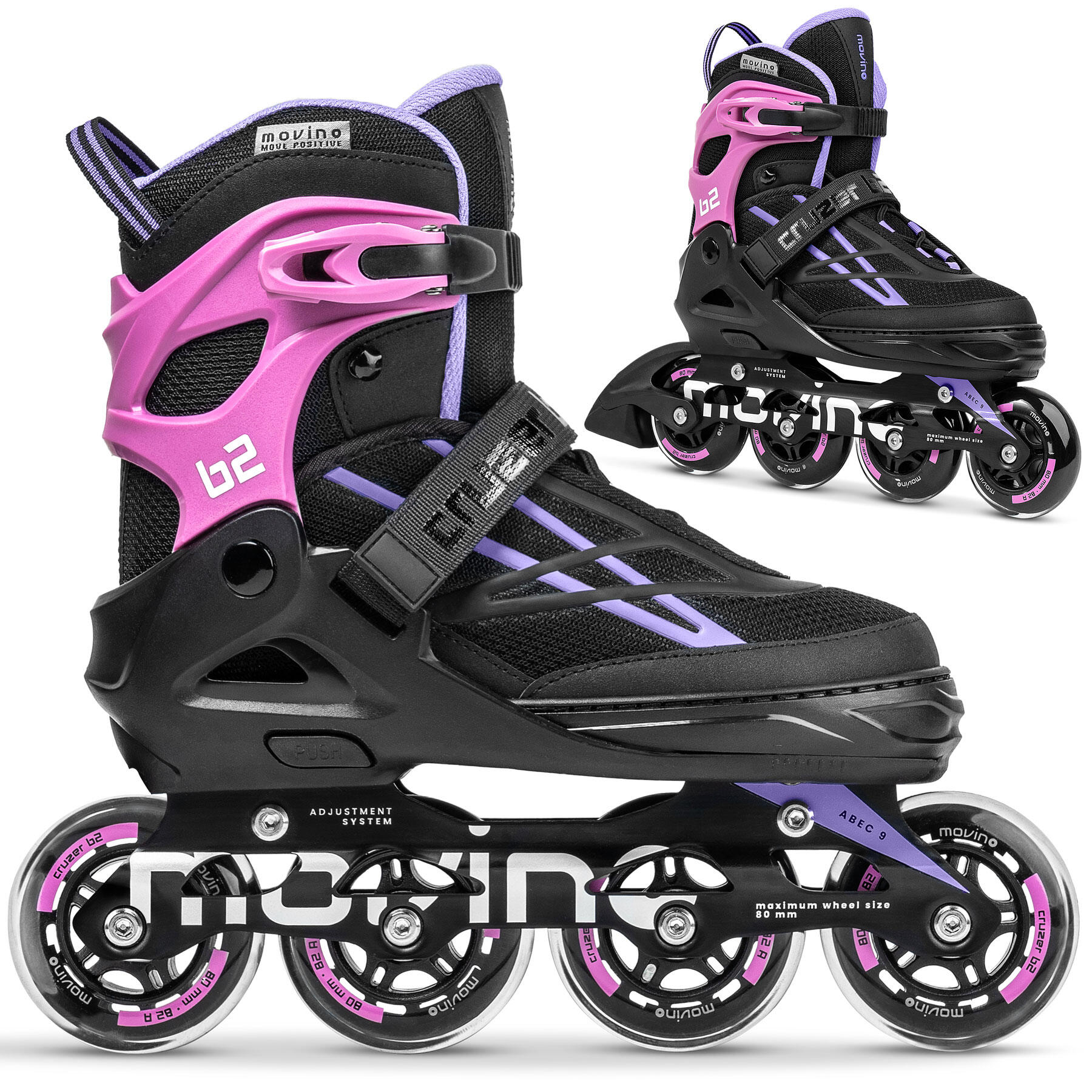 Rolki regulowane fitness dla dzieci Movino Cruzer B2 -PP