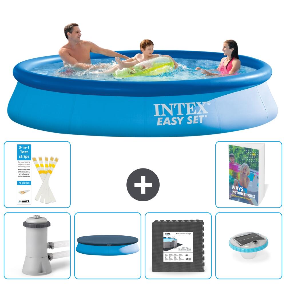 INTEX Basen Easy Set Okrągły - 366x76 cm - 7-częściowy S312