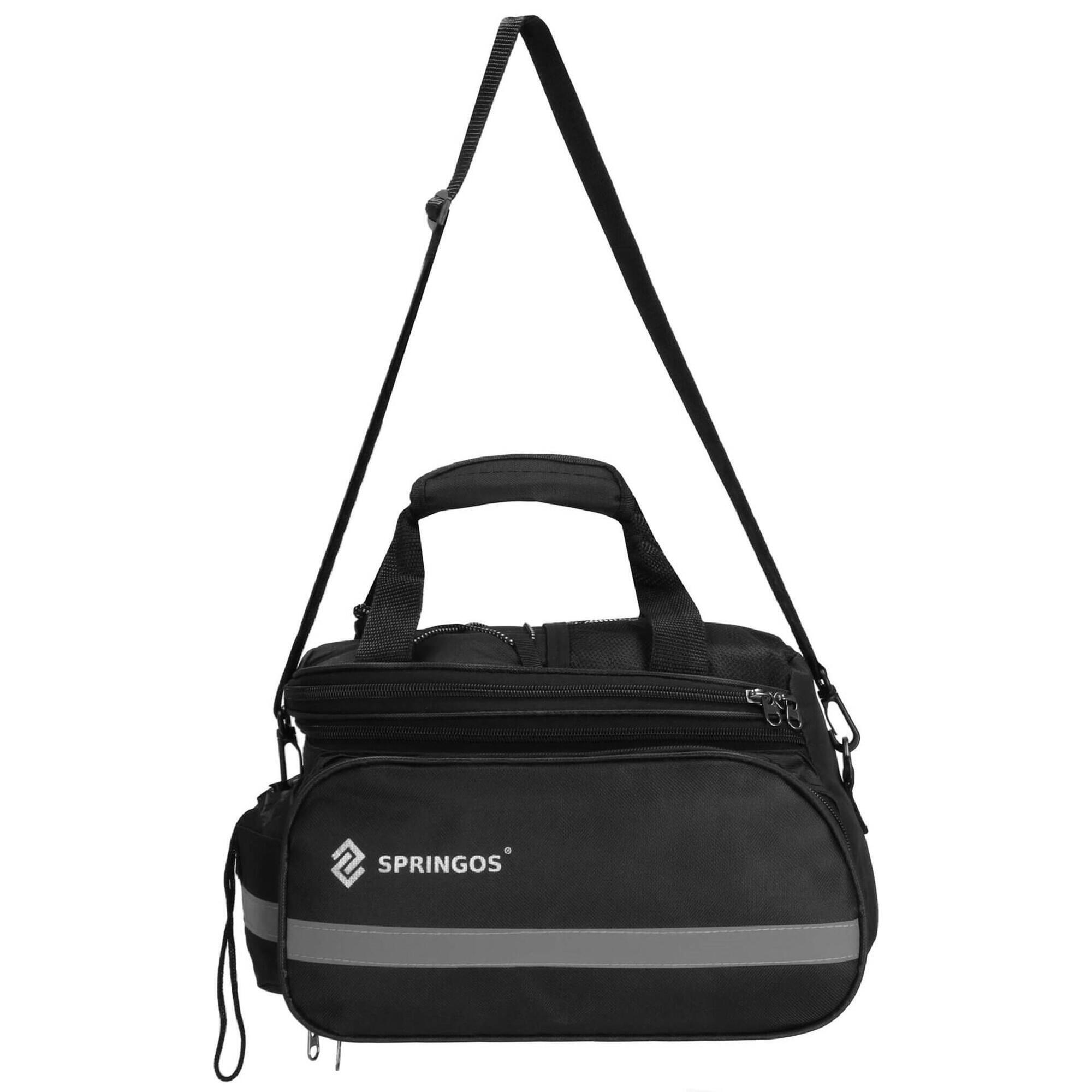 Sakwa rowerowa na bagażnik  torba  organizer rowerowy 8l czarny