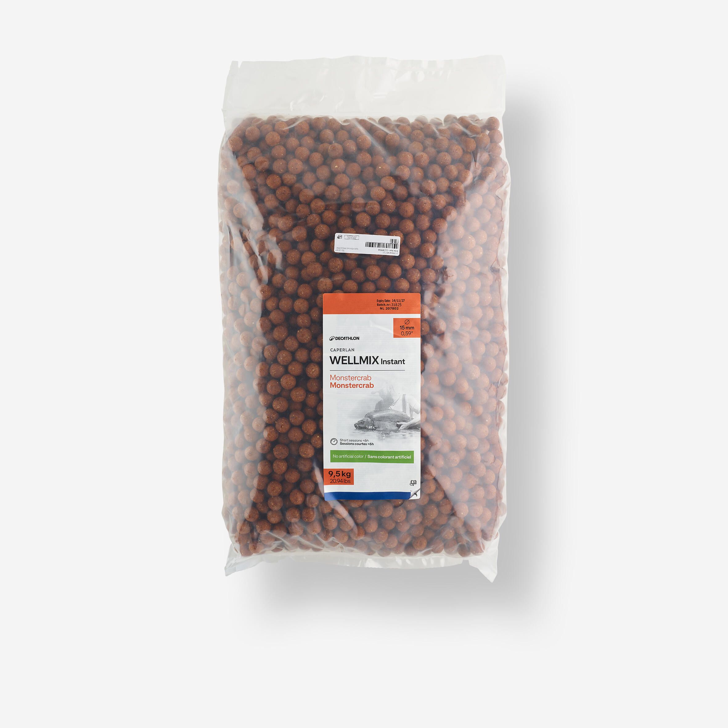 Kulki proteinowe Caperlan Wellmix Instant 15 mm 9,5 kg monstercrab