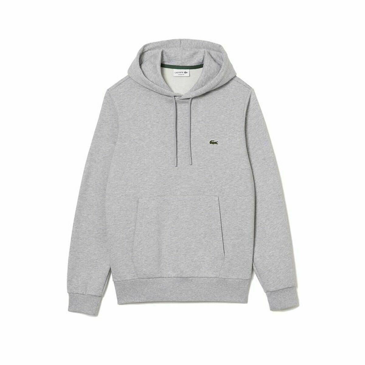 Bluza z kapturem Męska Lacoste Jasnoszary