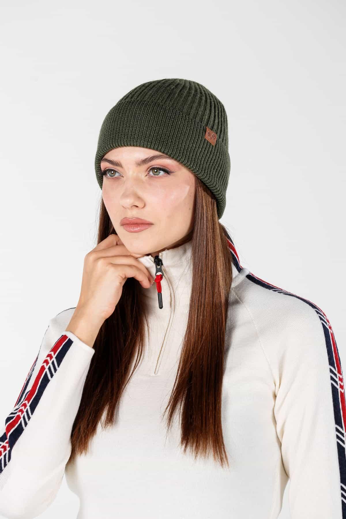 Czapka zimowa 100% wełna merino - Icewall (250 g/m²)