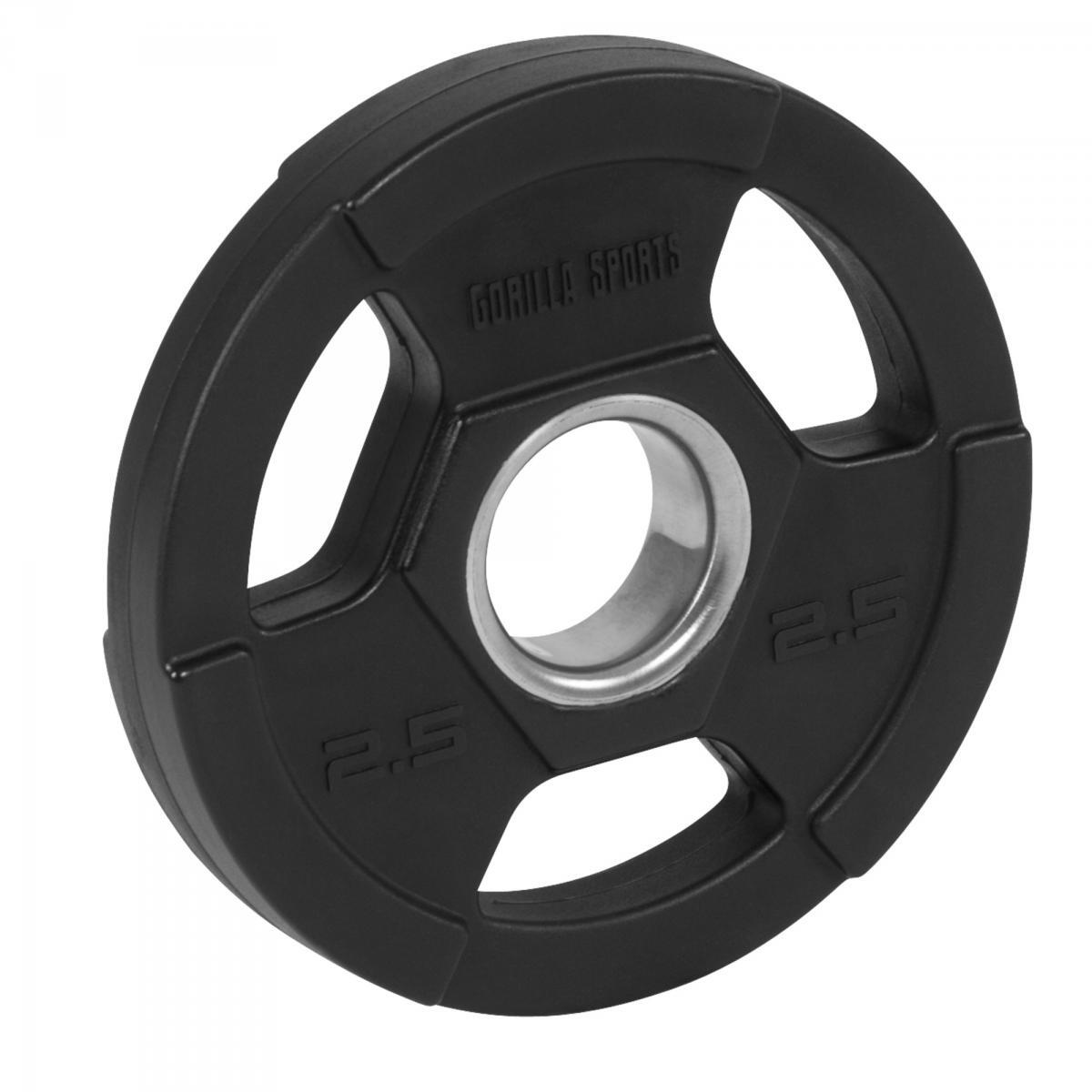 Obciążenie olimpijskie (1,25-25 kg) 51 mm talerz ogumowany uchwyt Gorilla Sports