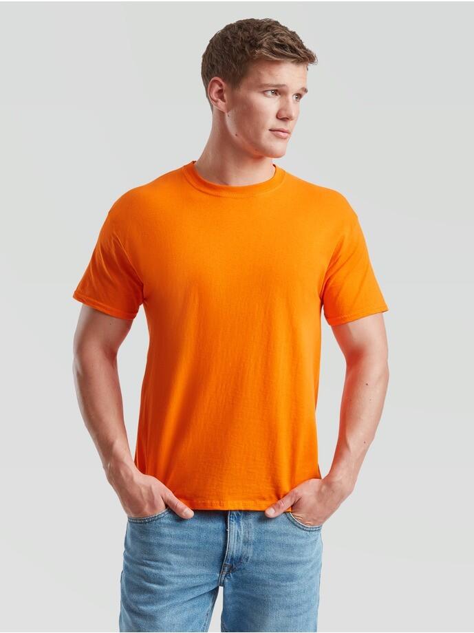 Oryginalna koszulka dla dorosłych Fruit Of The Loom Naranja