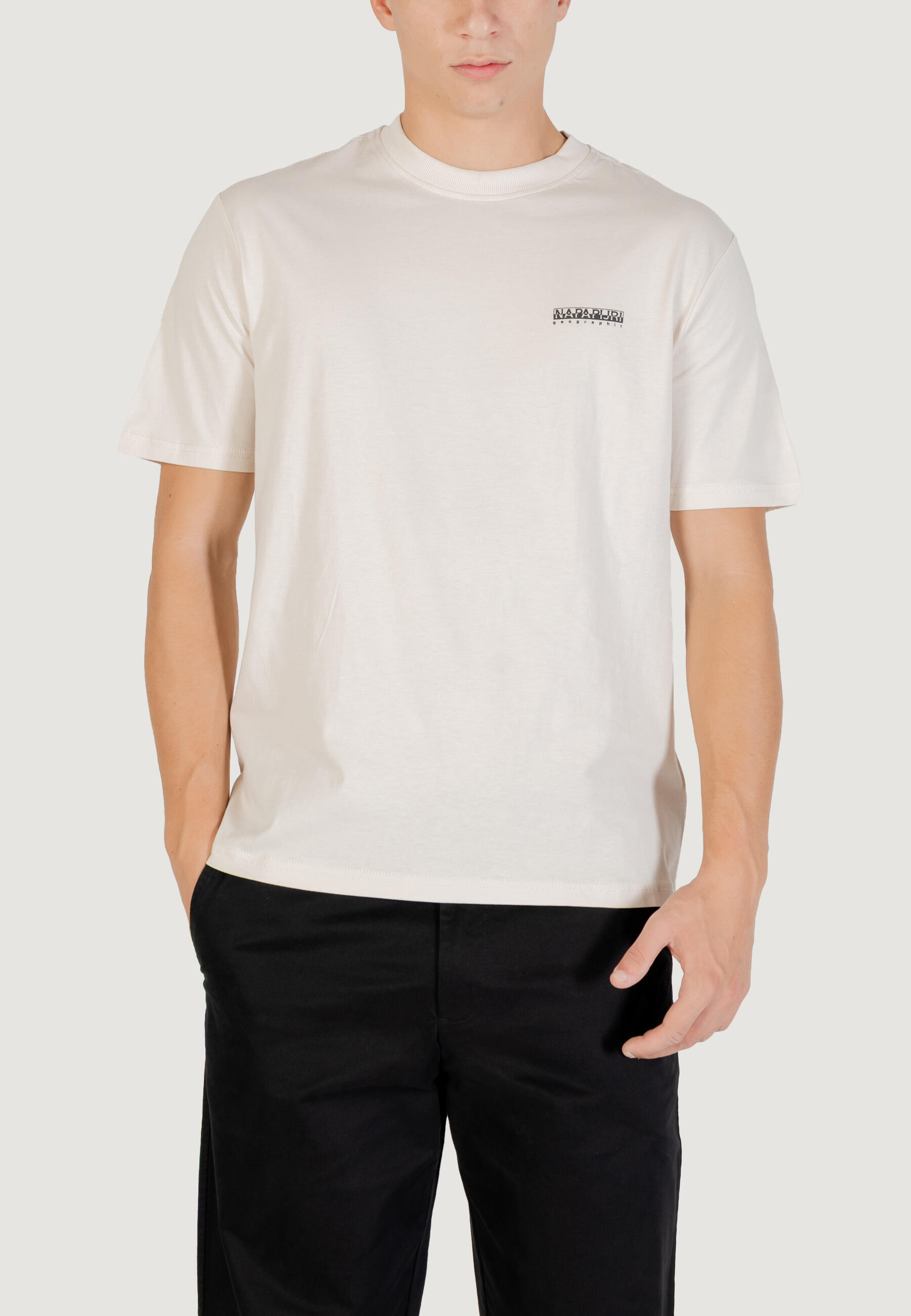 Koszulka crop top Mężczyzna NAPAPIJRI S-SMALL BOX SS
