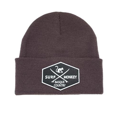 Czapka typu beanie z dzianiny (Bakłażan)