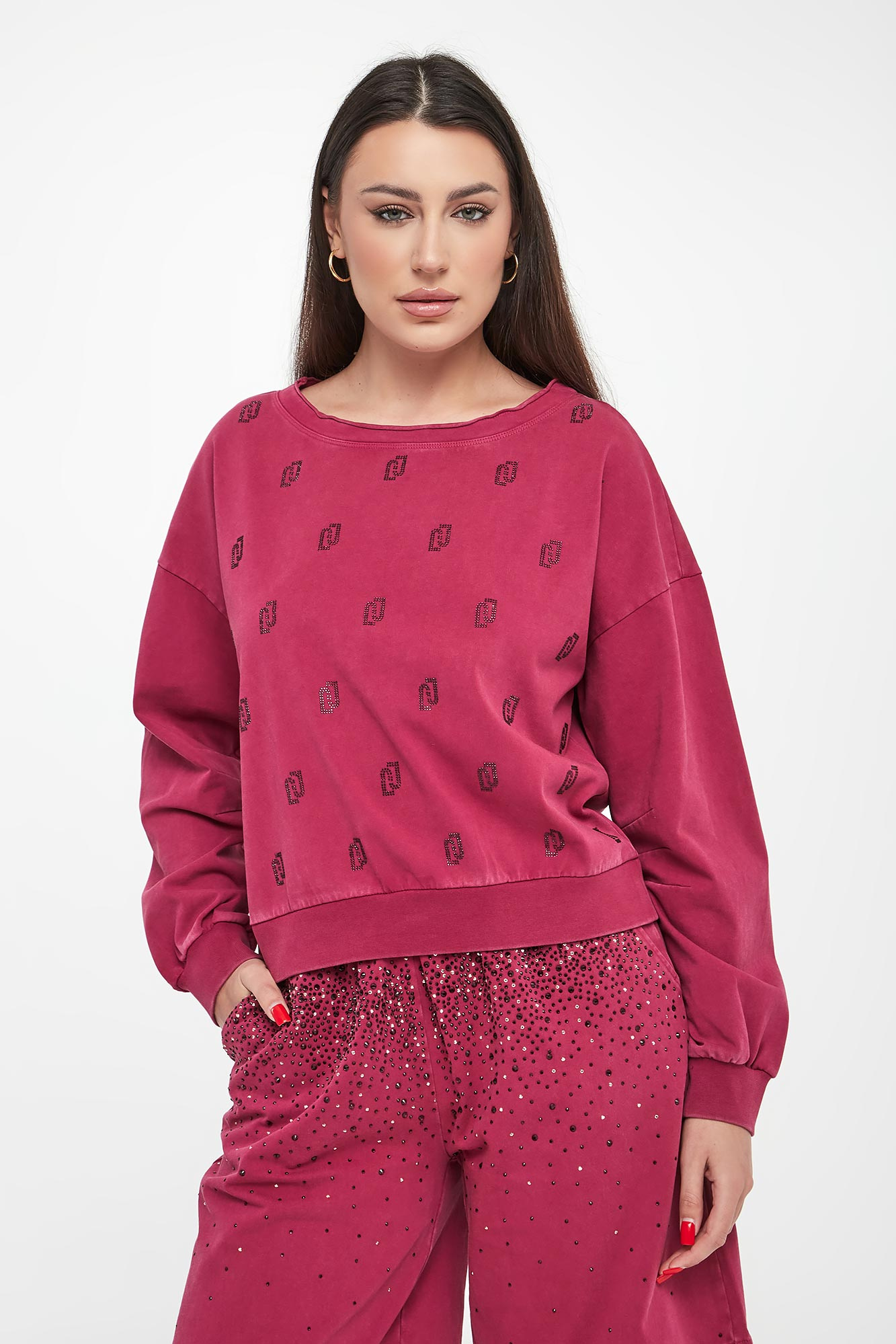 Bluza damska z cyrkoniami LIU JO