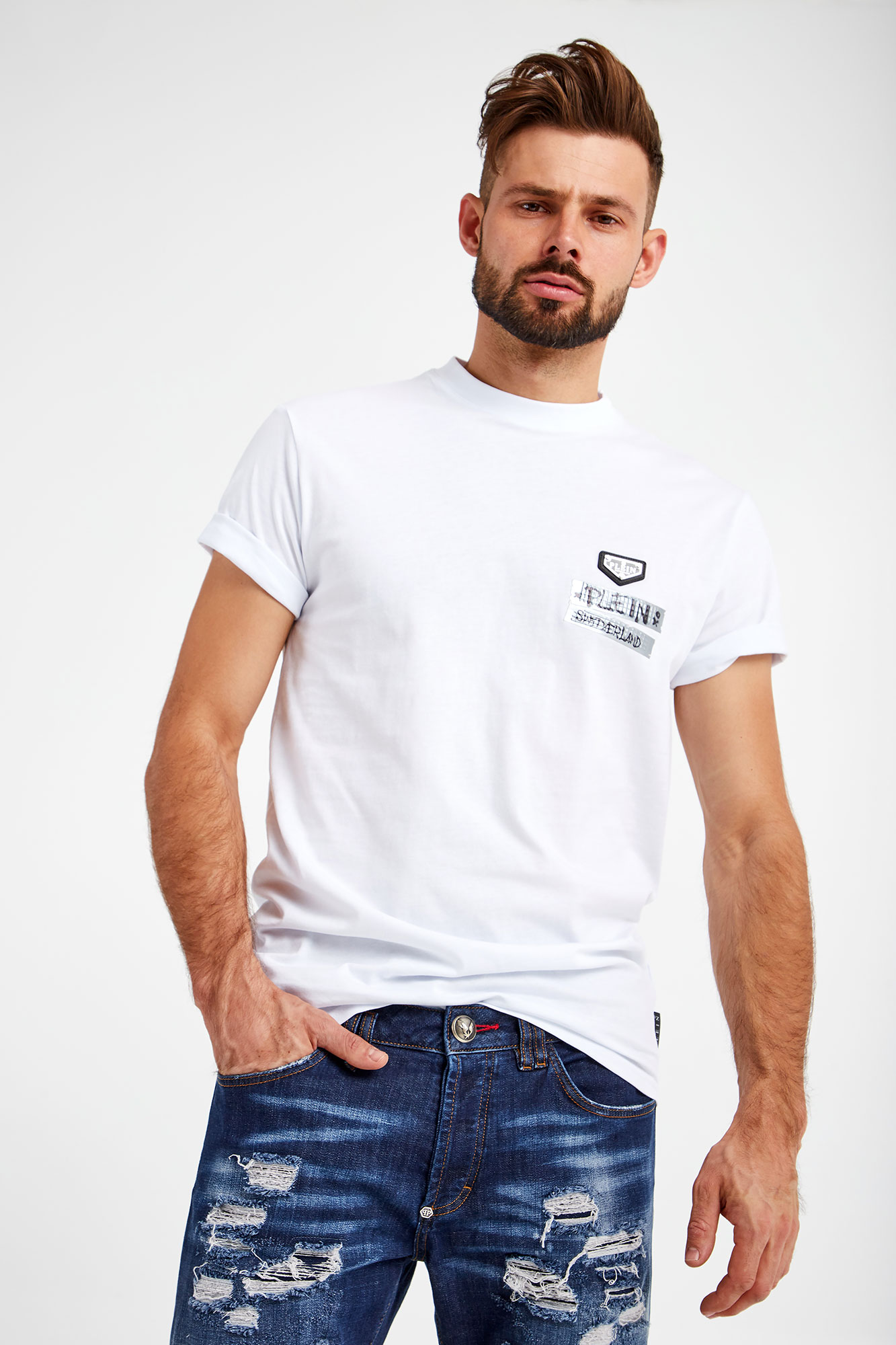 T-SHIRT PHILIPP PLEIN rozmiar S – 60576-476