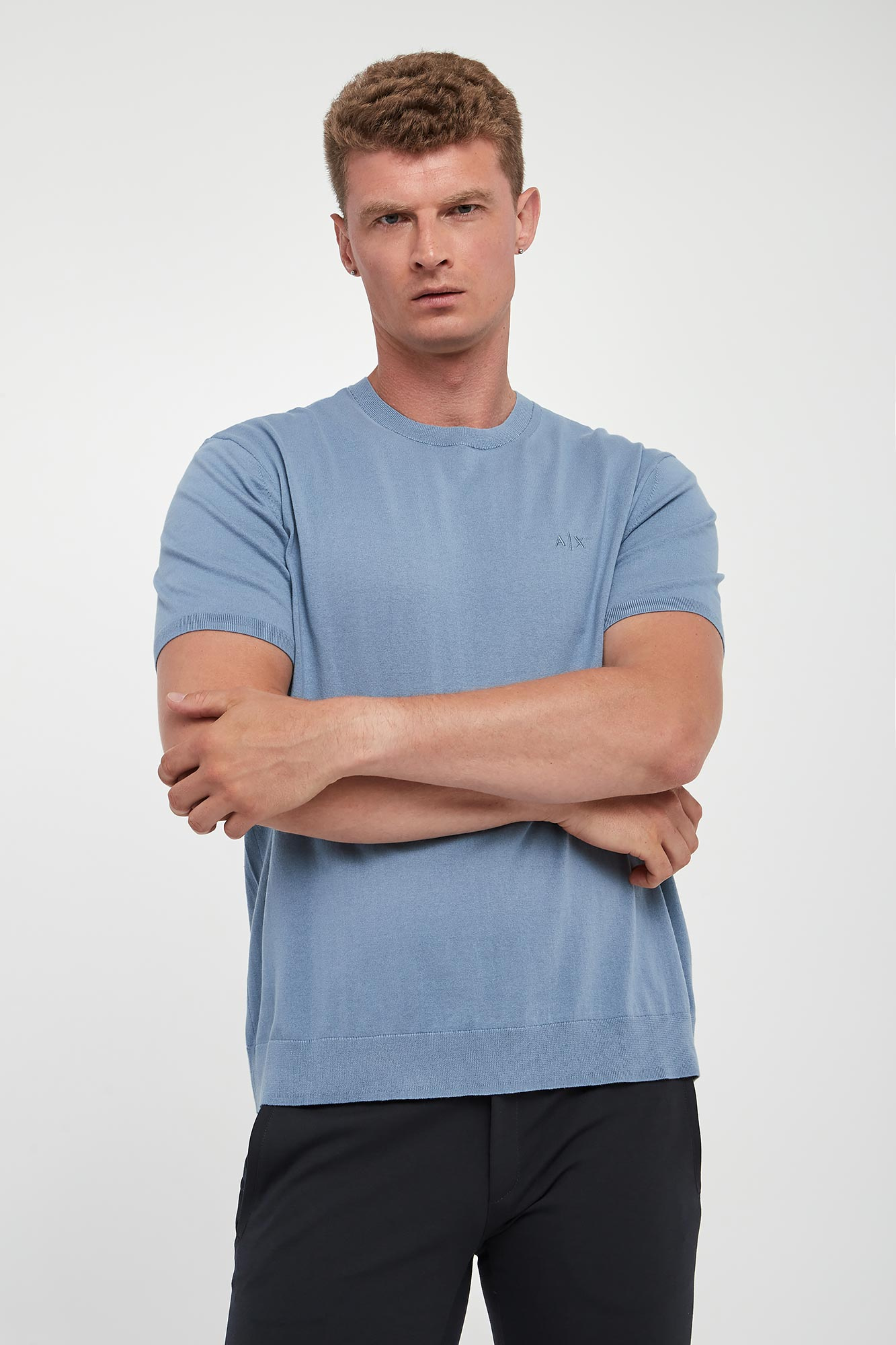 Sweter męski z krótkim rękawem ARMANI EXCHANGE