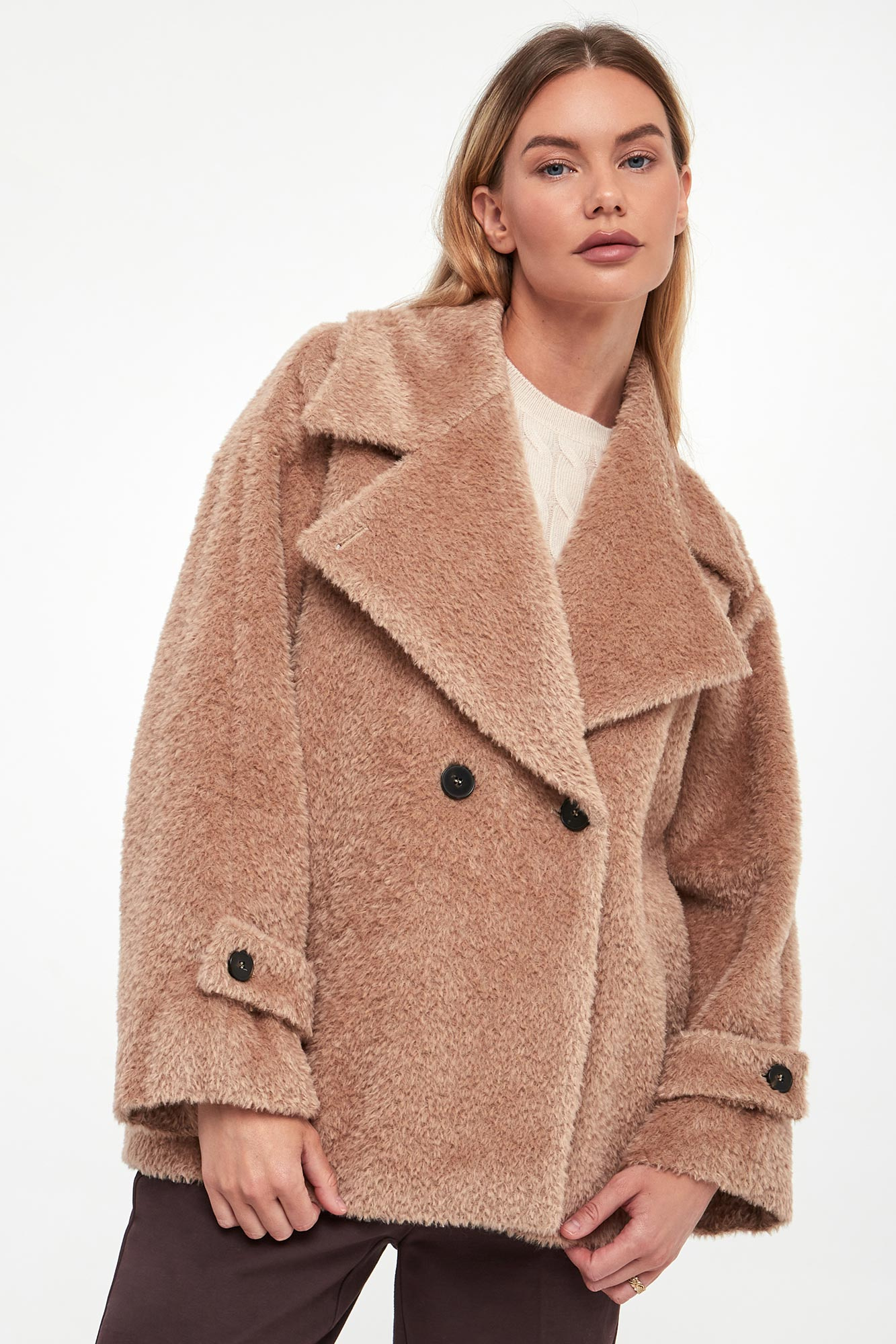 Płaszcz damski z alpaką Emilia MARELLA