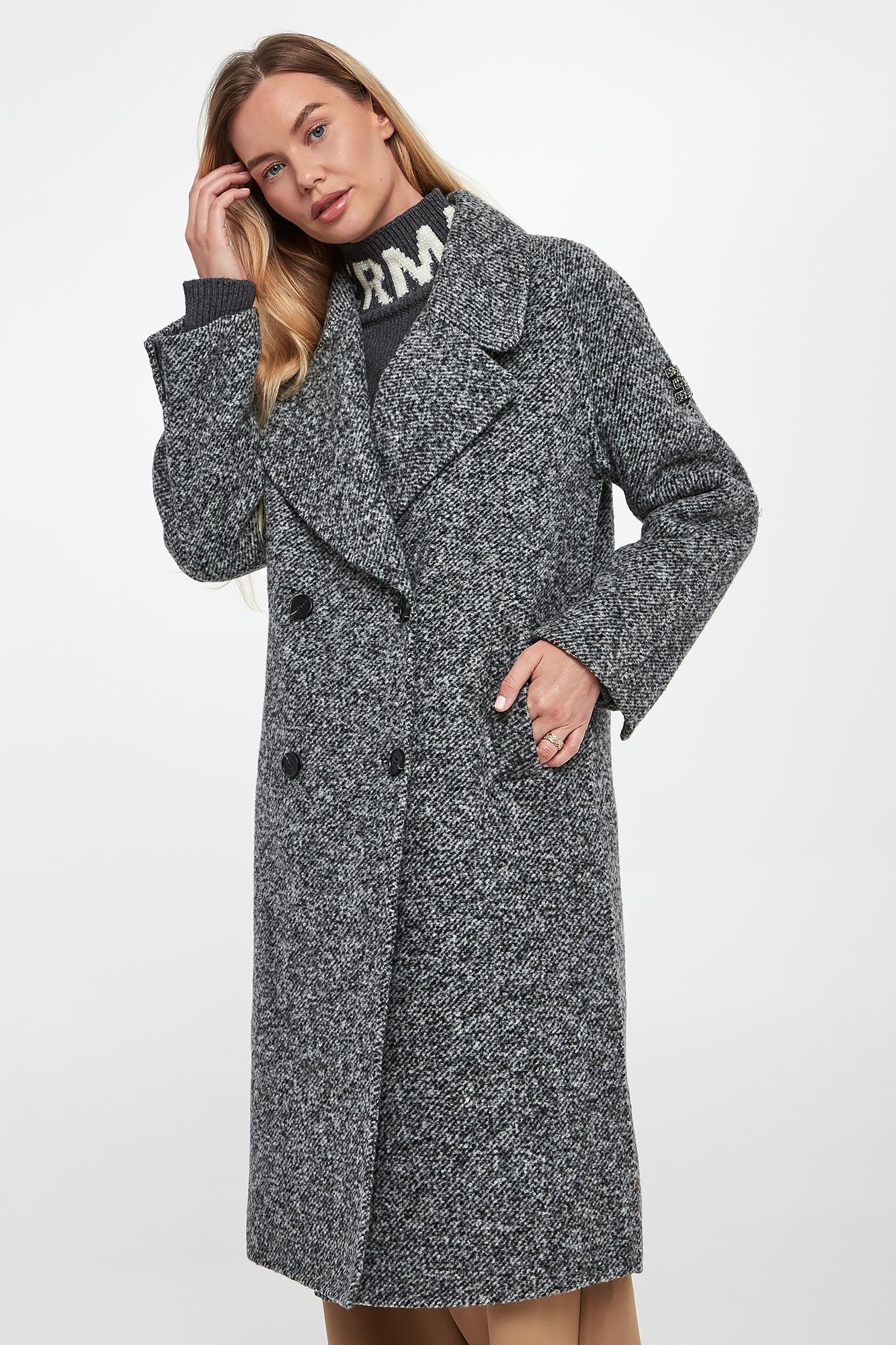 Płaszcz damski wełniany ERMANNO FIRENZE