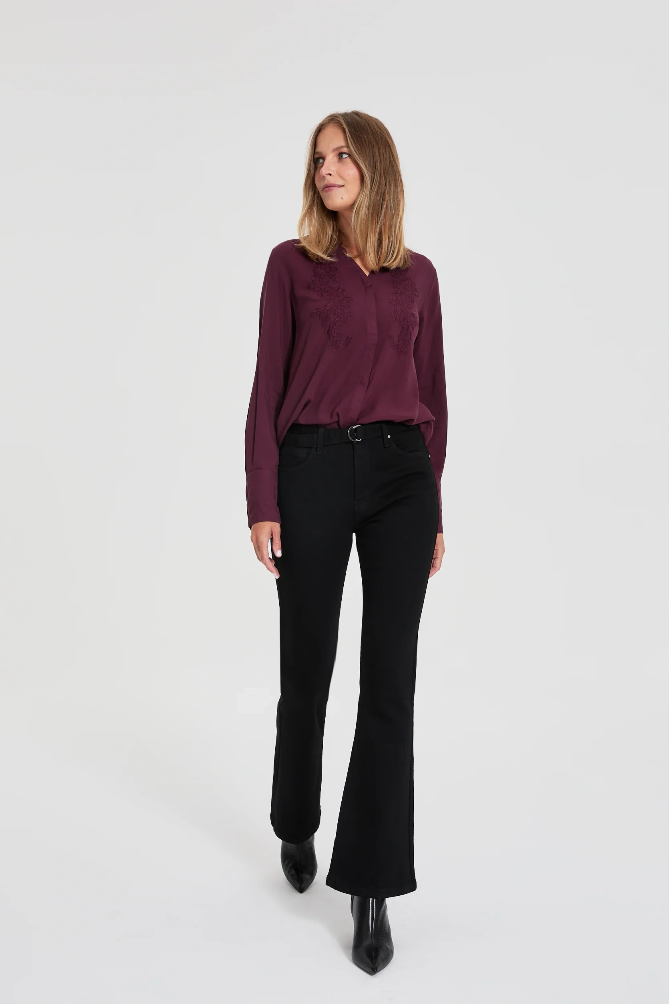 Jeansy bootcut czarne